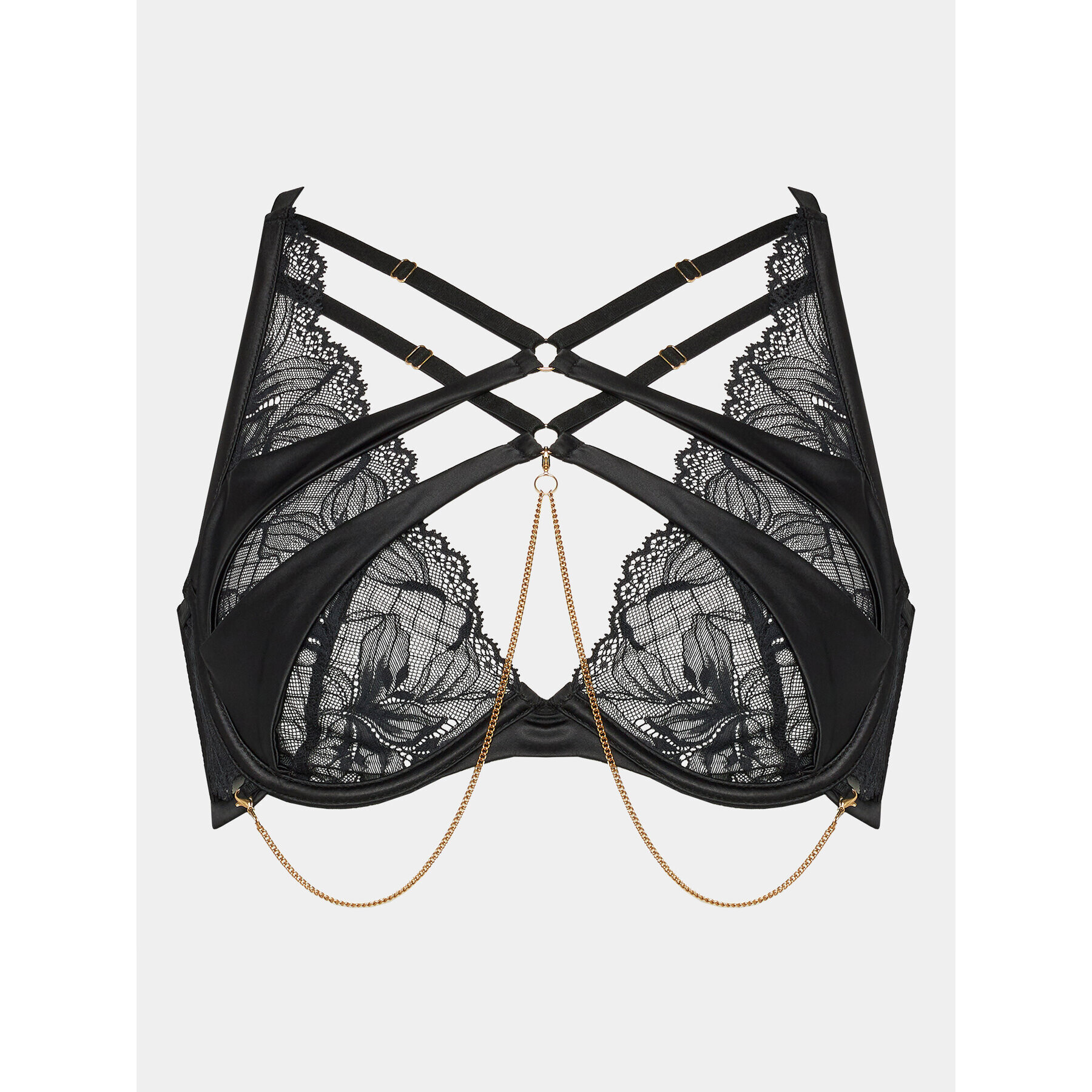 Hunkemöller Podprsenka Bralette Chayna Up 203414 Čierna - Pepit.sk