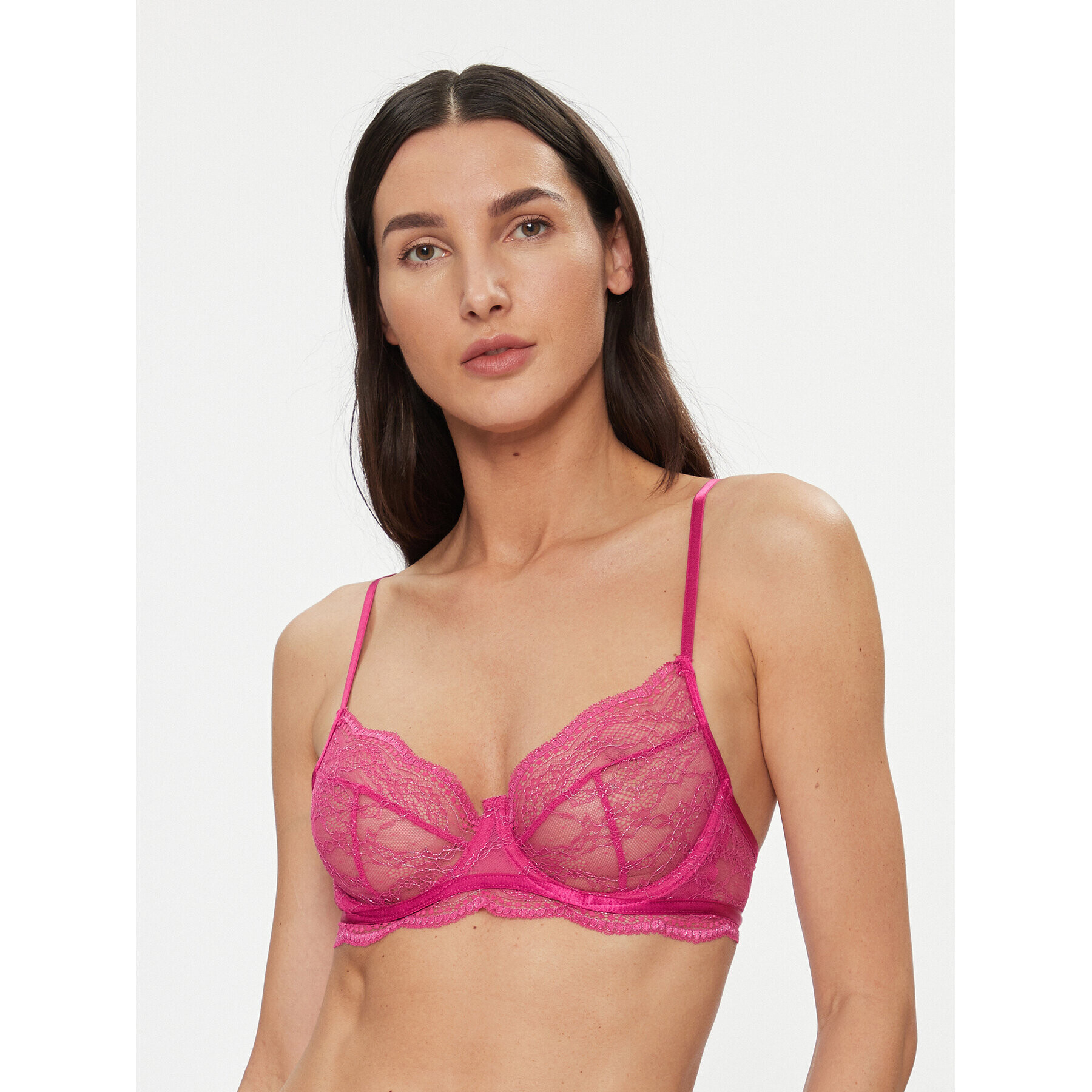 Hunkemöller Podprsenka Bralette Isabelle Sparkle Ud 203588 Ružová - Pepit.sk