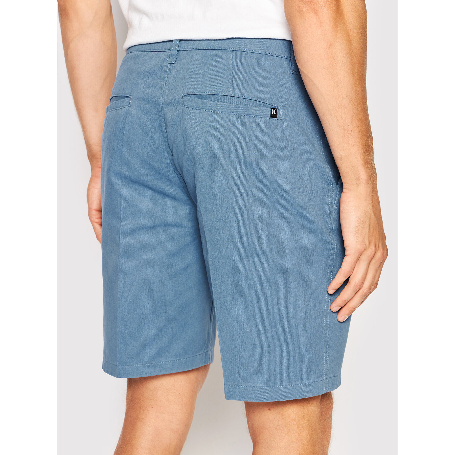 Hurley Bavlnené šortky Pleasure Point MWS0007090 Modrá Regular Fit - Pepit.sk