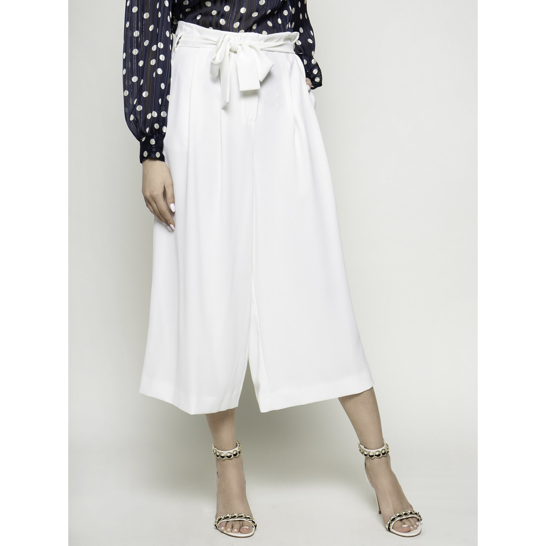 iBlues Culottes nohavice Turbigo 71311801 Biela Regular Fit - Pepit.sk