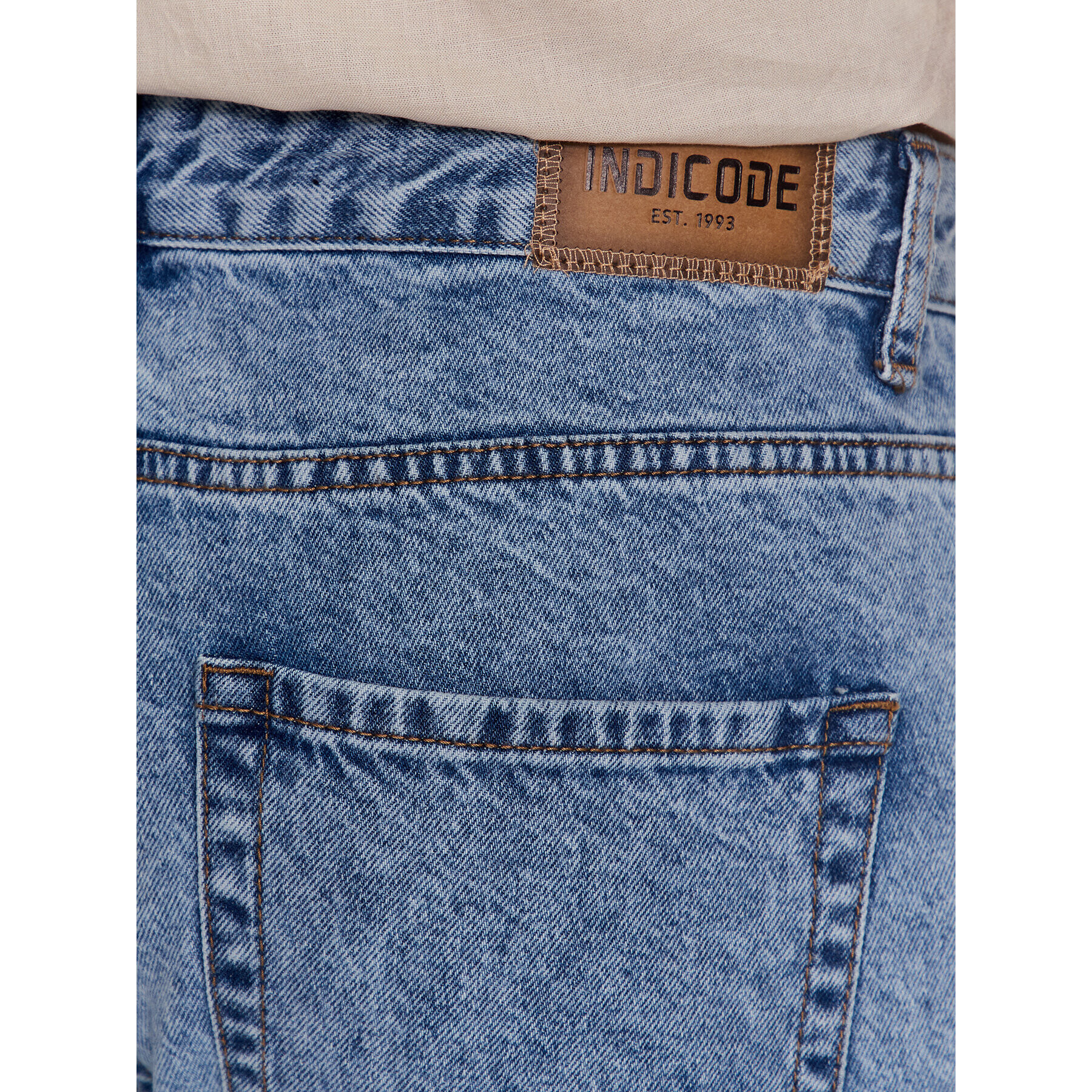 INDICODE Džínsy Cobra 80.s denim 60-318 Modrá Regular Fit - Pepit.sk