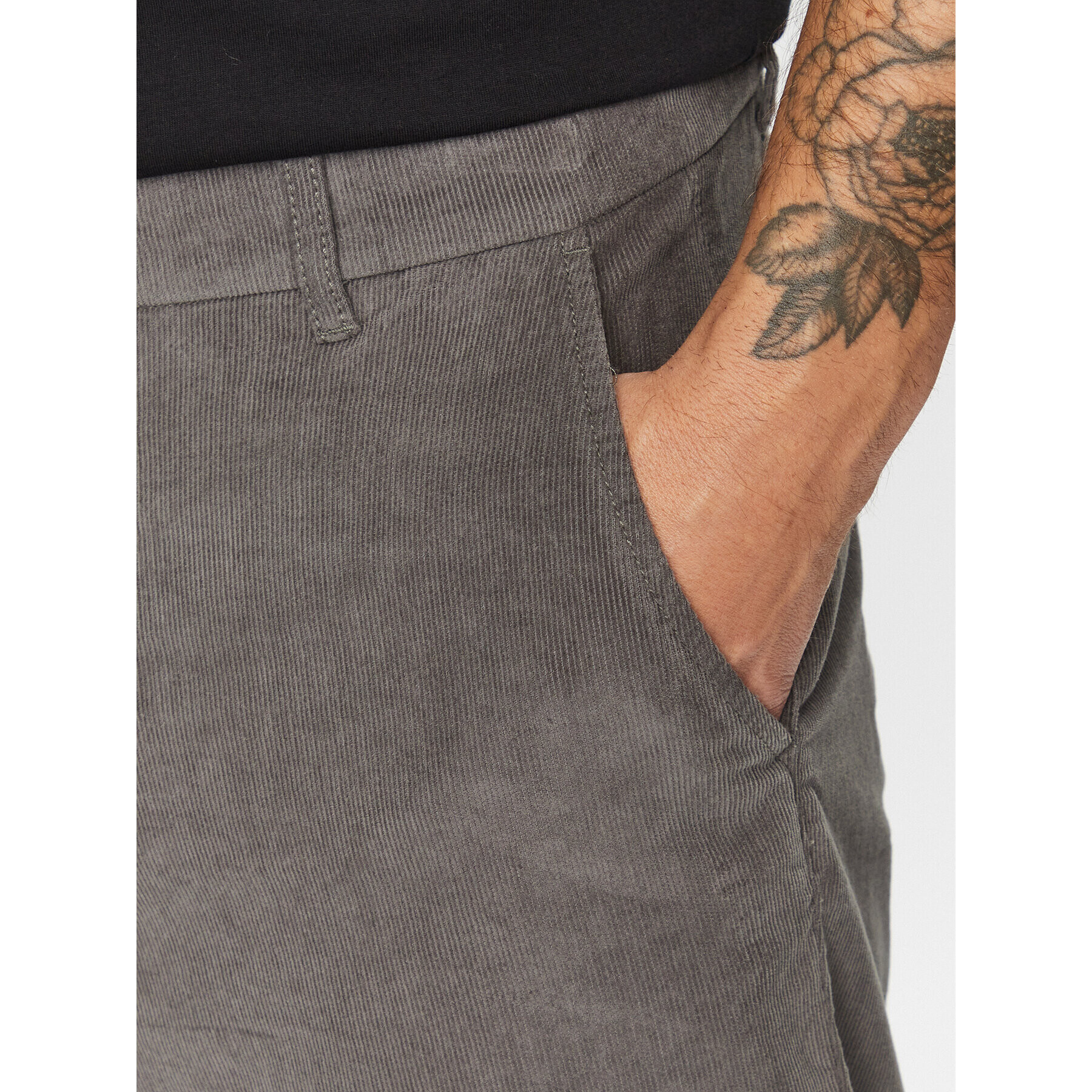 Jack&Jones Bavlnené nohavice 12237547 Sivá Tapered Fit - Pepit.sk