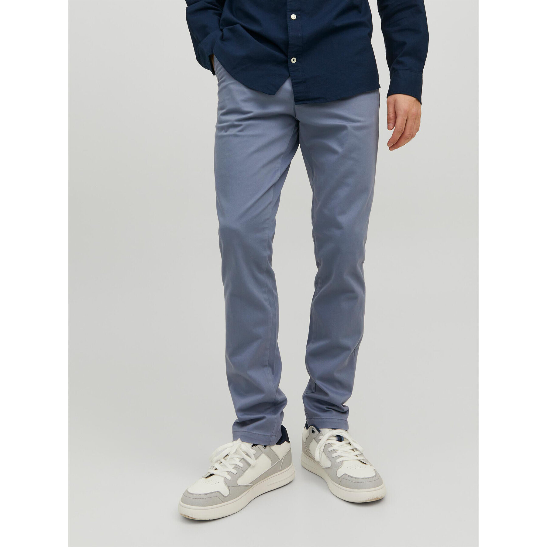 Jack&Jones Bavlnené nohavice Marco 12150148 Modrá Slim Fit - Pepit.sk