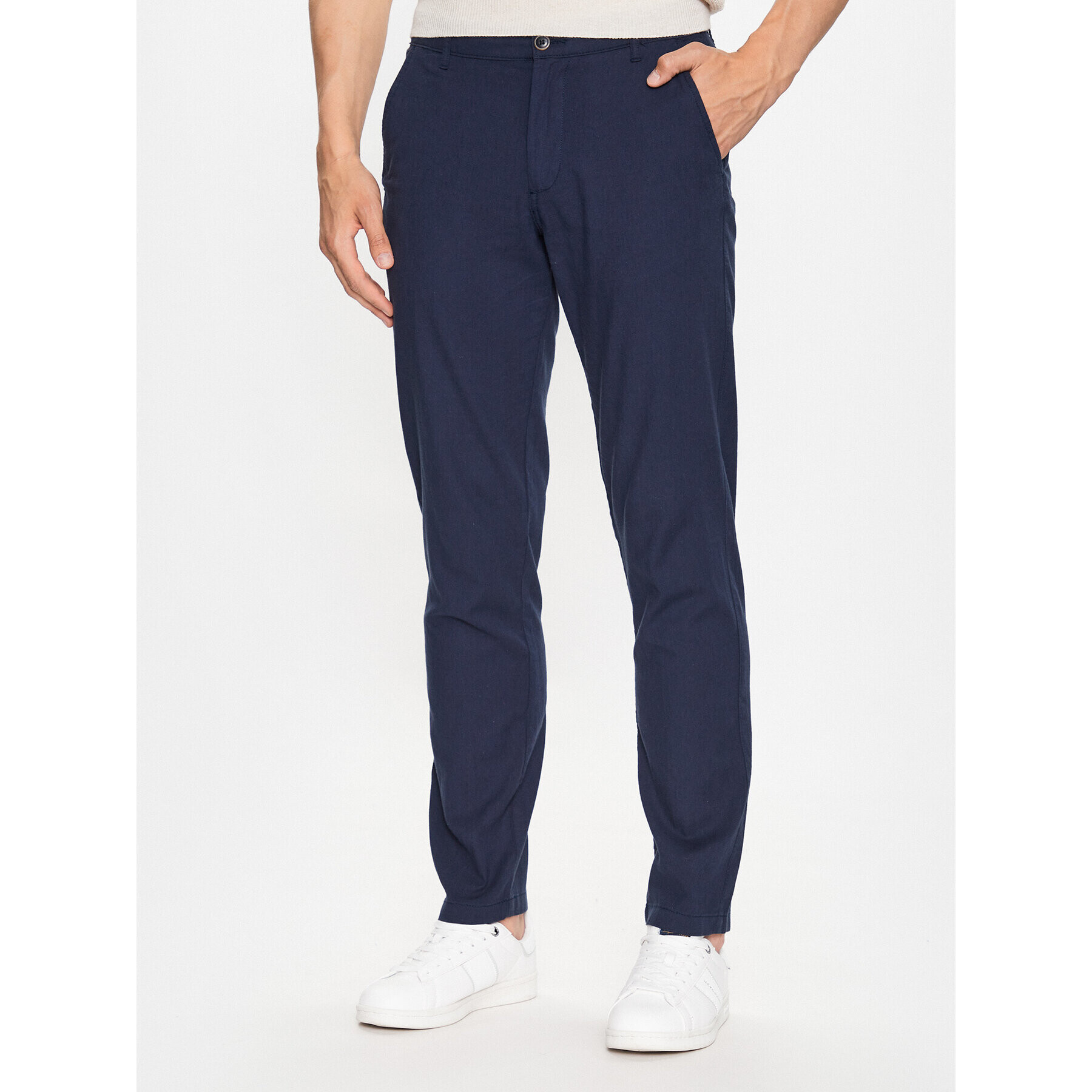 Jack&Jones Bavlnené nohavice Tollie 12229227 Tmavomodrá Regular Fit - Pepit.sk