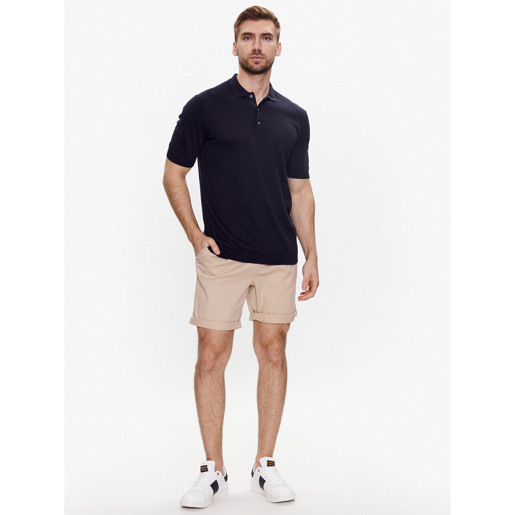 Jack&Jones Bavlnené šortky 12215513 Béžová Regular Fit - Pepit.sk