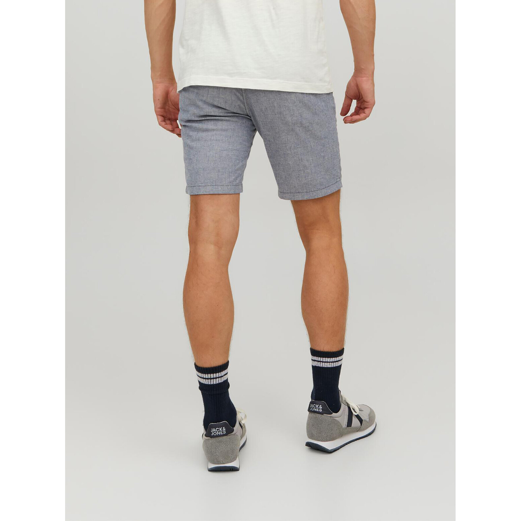 Jack&Jones Bavlnené šortky Dave 12229629 Modrá Regular Fit - Pepit.sk