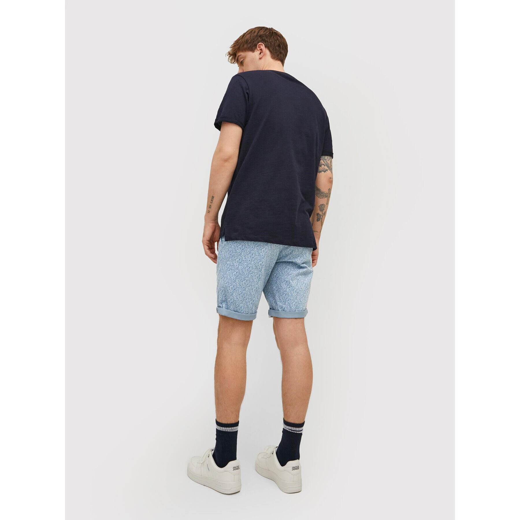 Jack&Jones Bavlnené šortky Bowie 12204211 Modrá Slim Fit - Pepit.sk