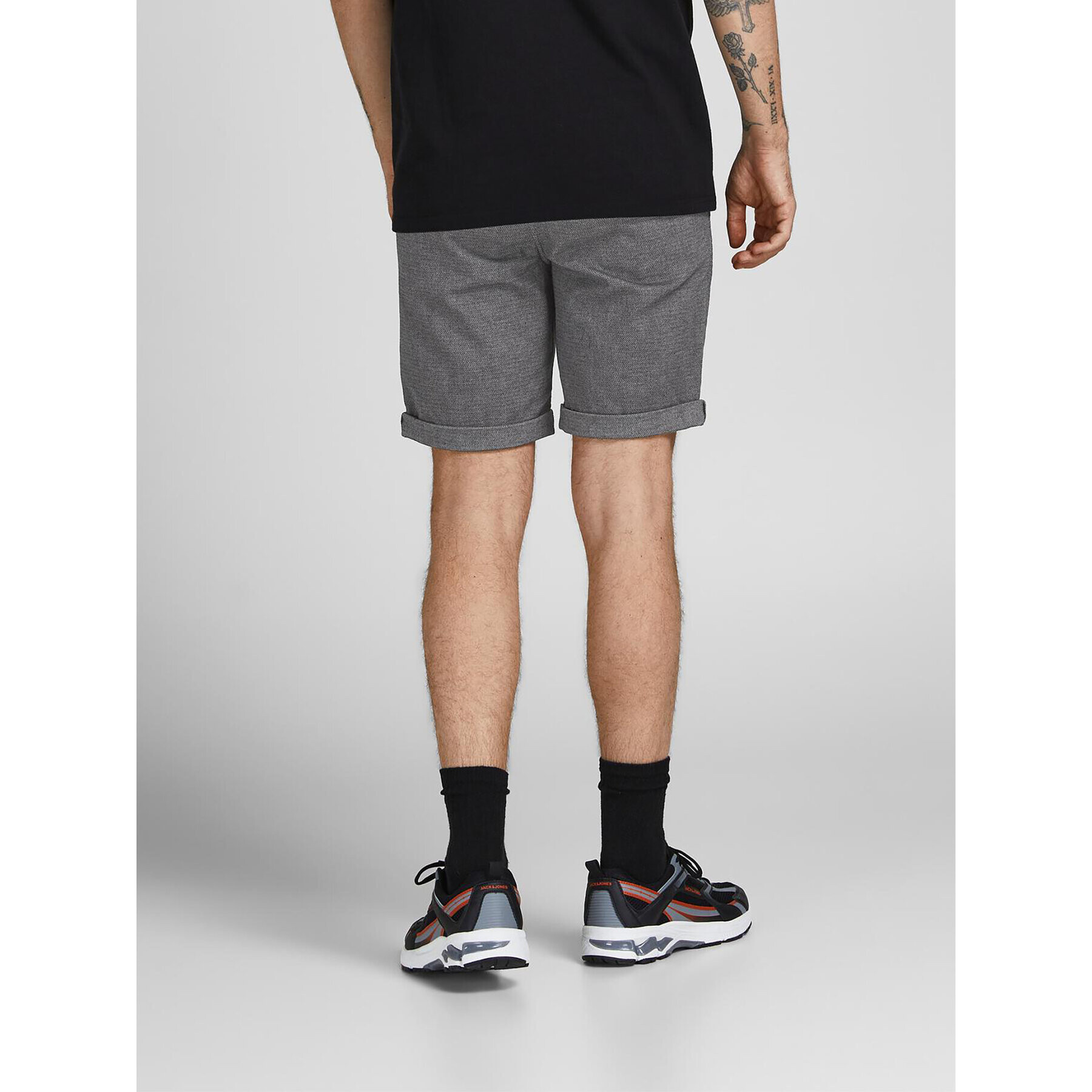 Jack&Jones Bavlnené šortky Fury 12206889 Sivá Regular Fit - Pepit.sk