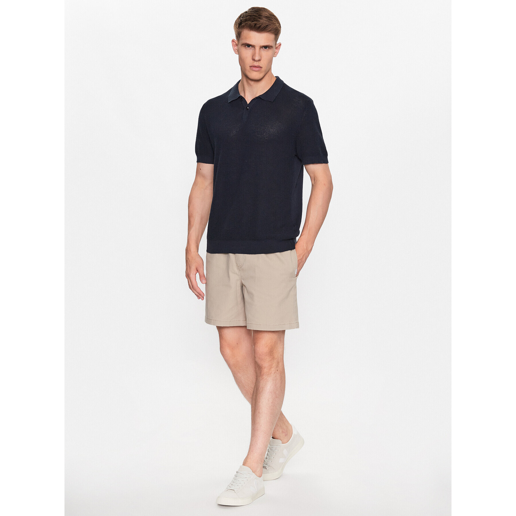 Jack&Jones Bavlnené šortky Jeff 12187488 Béžová Regular Fit - Pepit.sk