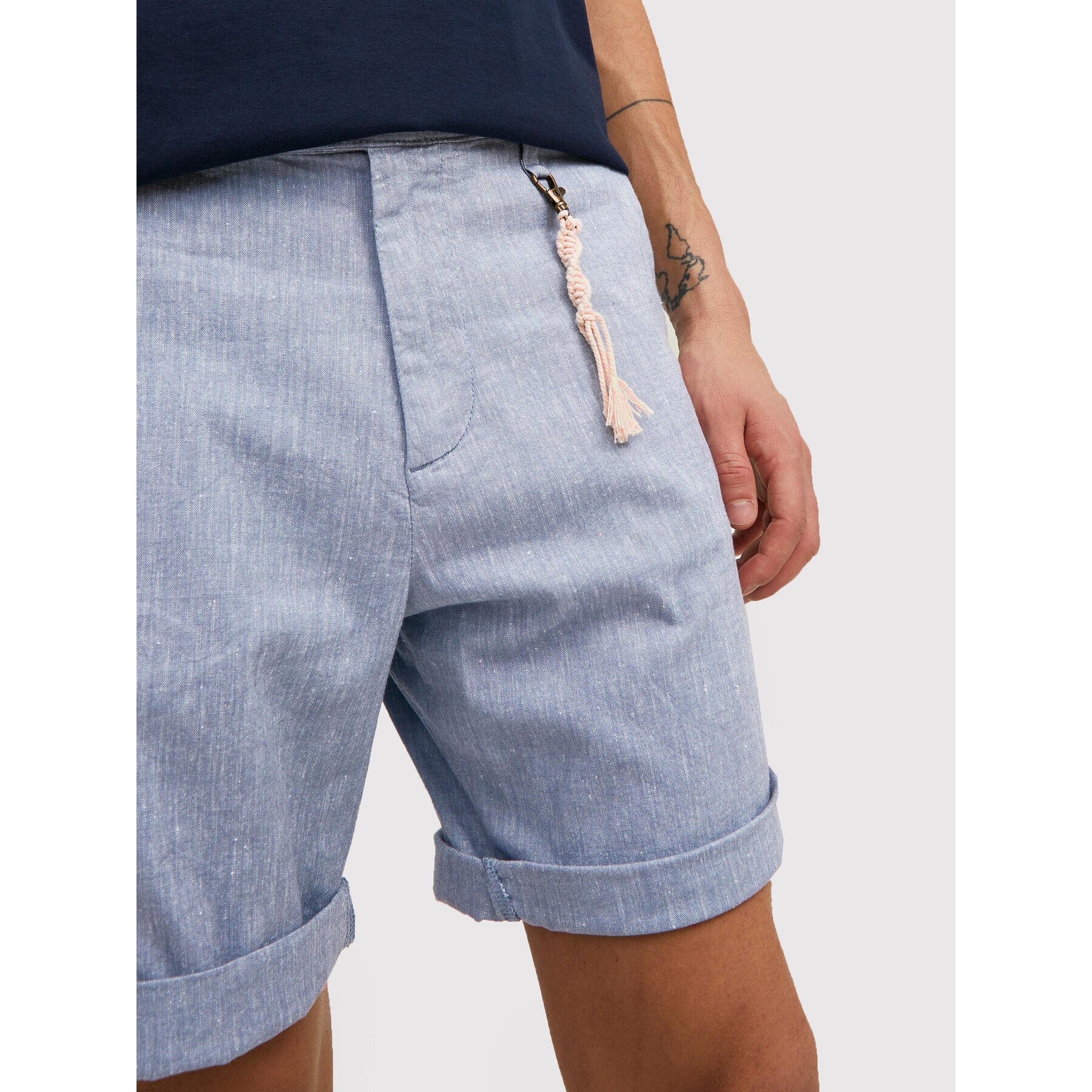 Jack&Jones Bavlnené šortky Sky 12210139 Modrá Regular Fit - Pepit.sk