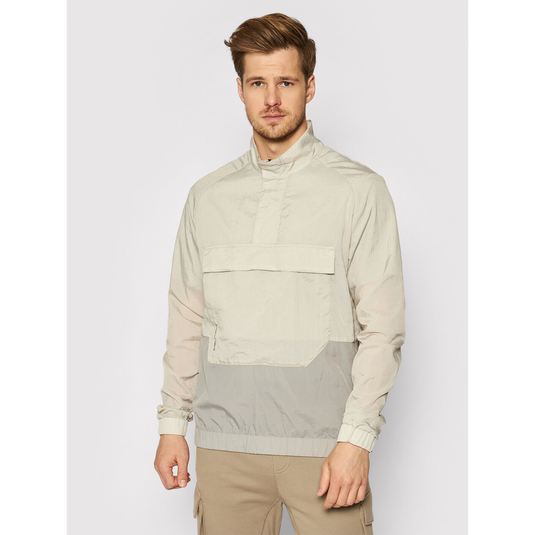 Jack&Jones Bunda anorak Tatus 12188433 Sivá Regular Fit - Pepit.sk