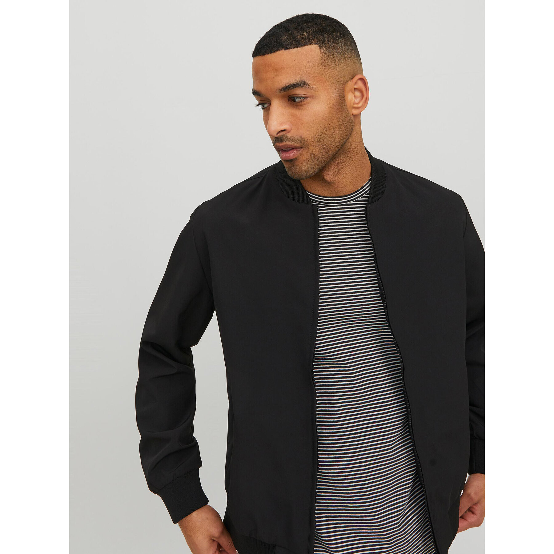 Jack&Jones Bundy bomber 12229877 Čierna - Pepit.sk