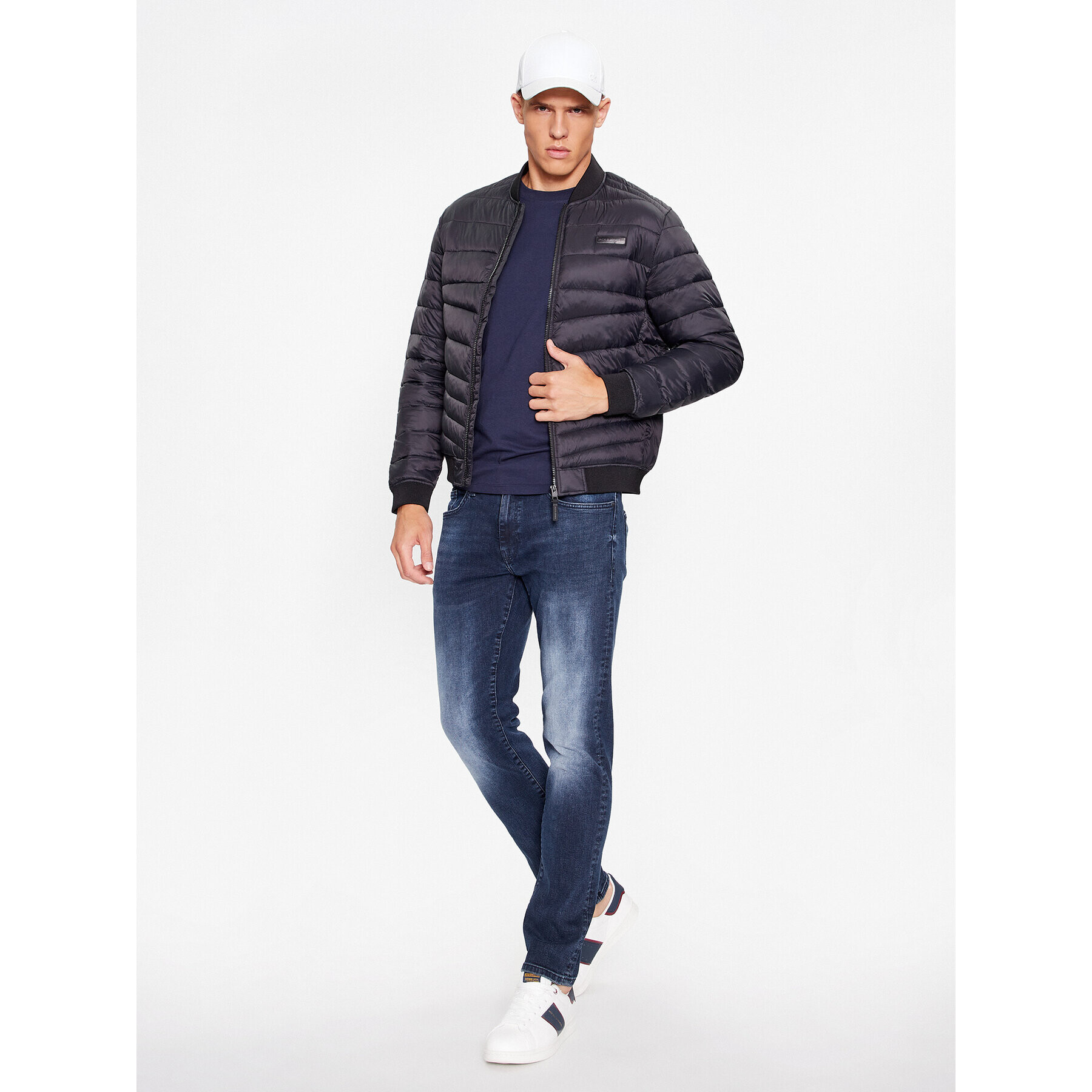 Jack&Jones Bundy bomber 12236154 Čierna Regular Fit - Pepit.sk