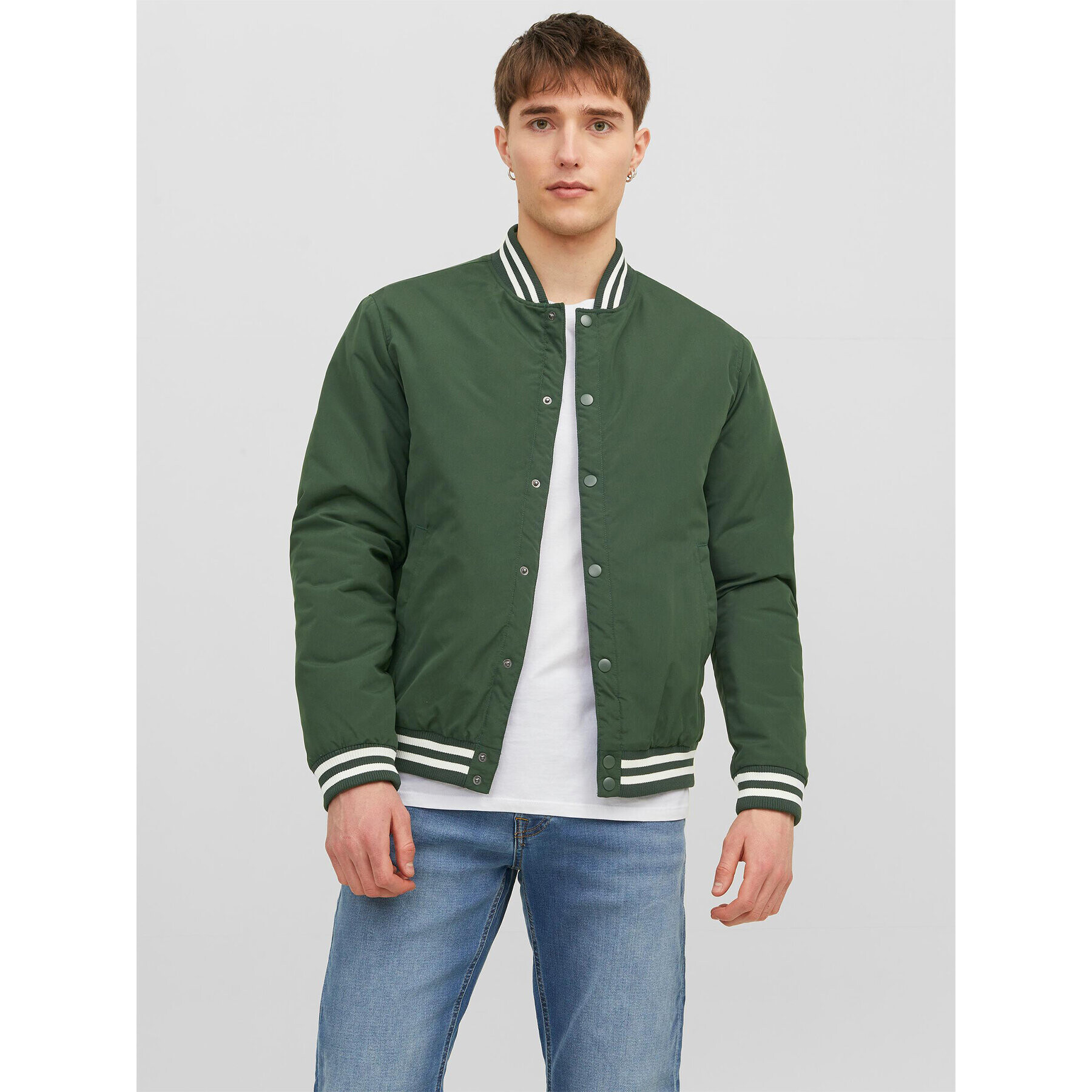 Jack&Jones Bundy bomber 12243232 Zelená Regular Fit - Pepit.sk