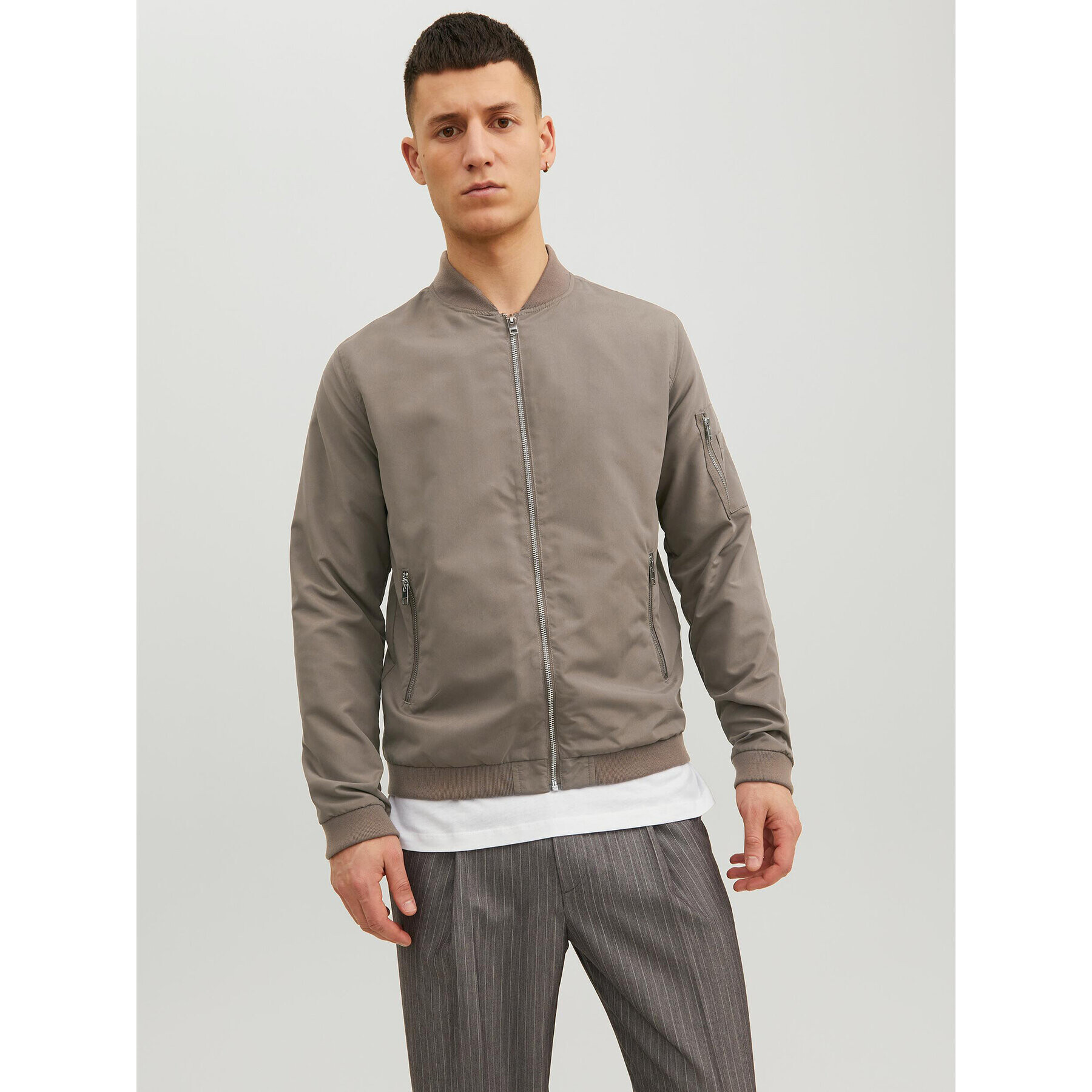 Jack&Jones Bundy bomber Rush 12165203 Béžová Regular Fit - Pepit.sk