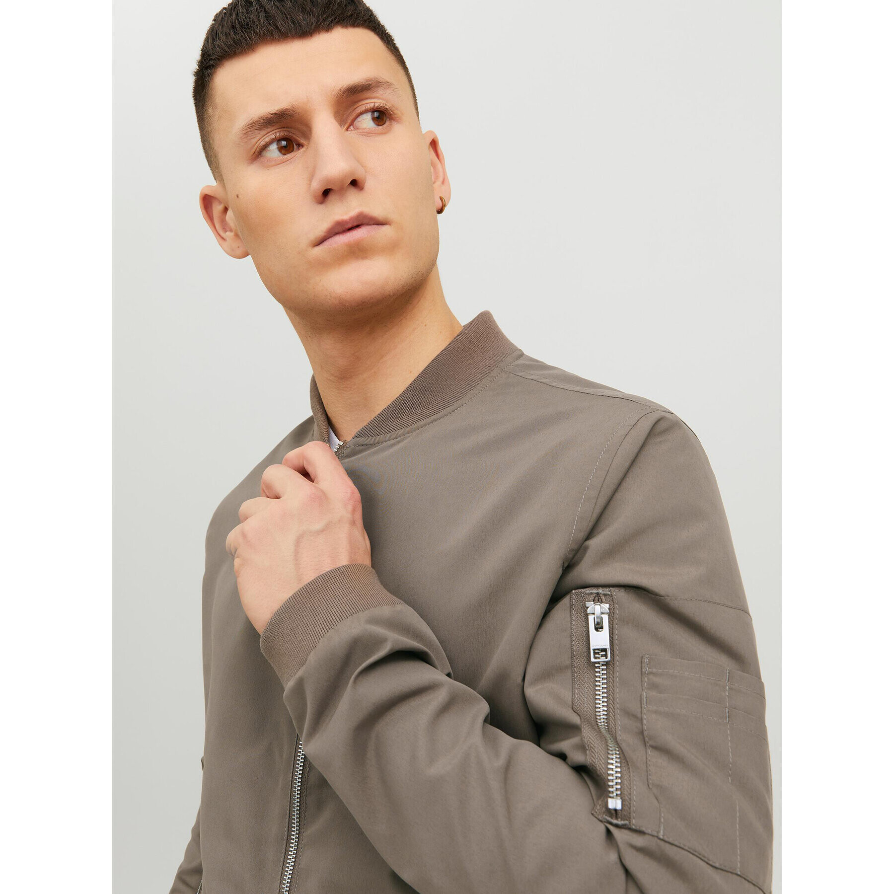 Jack&Jones Bundy bomber Rush 12165203 Béžová Regular Fit - Pepit.sk