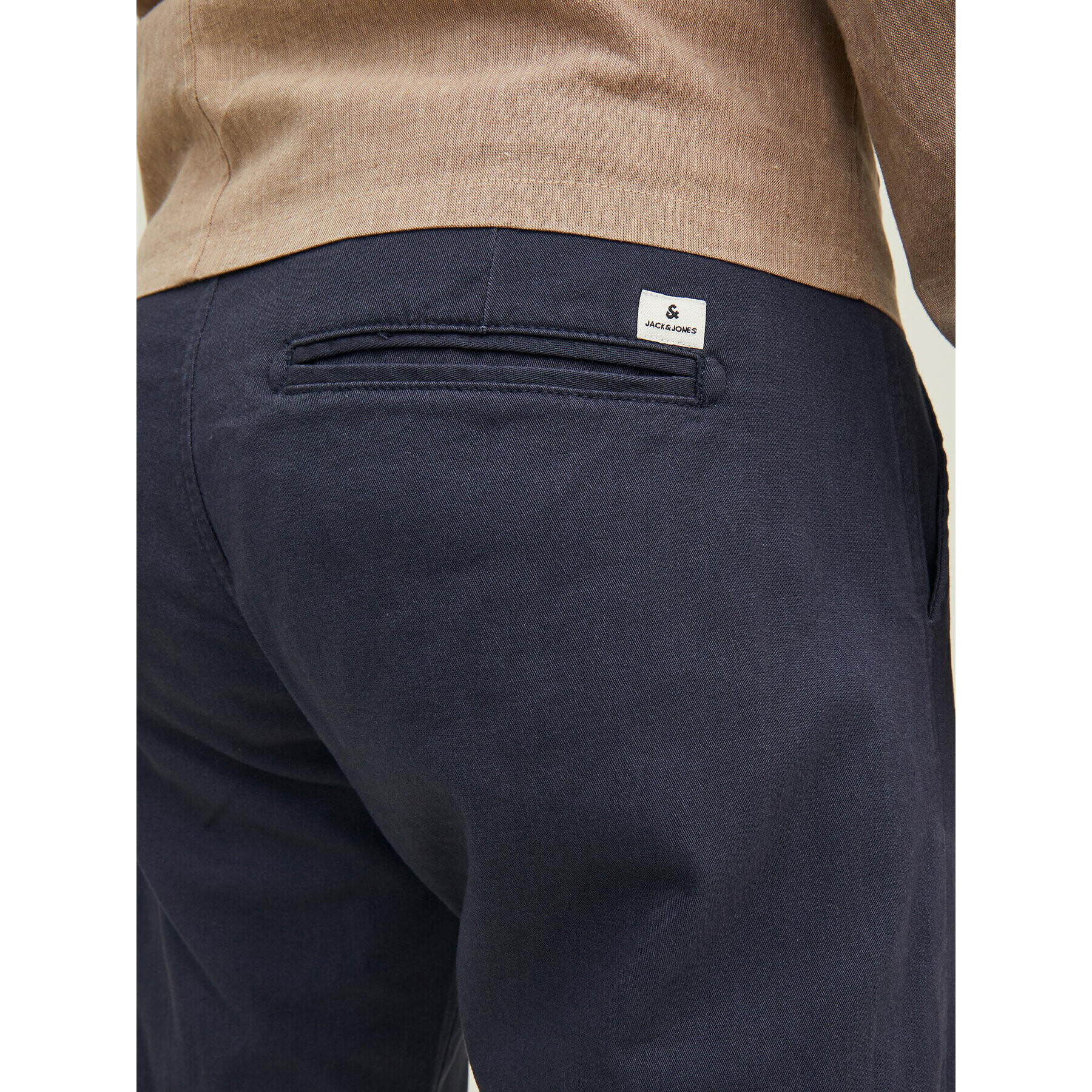 Jack&Jones Chino nohavice Kane 12212937 Tmavomodrá Relaxed Fit - Pepit.sk