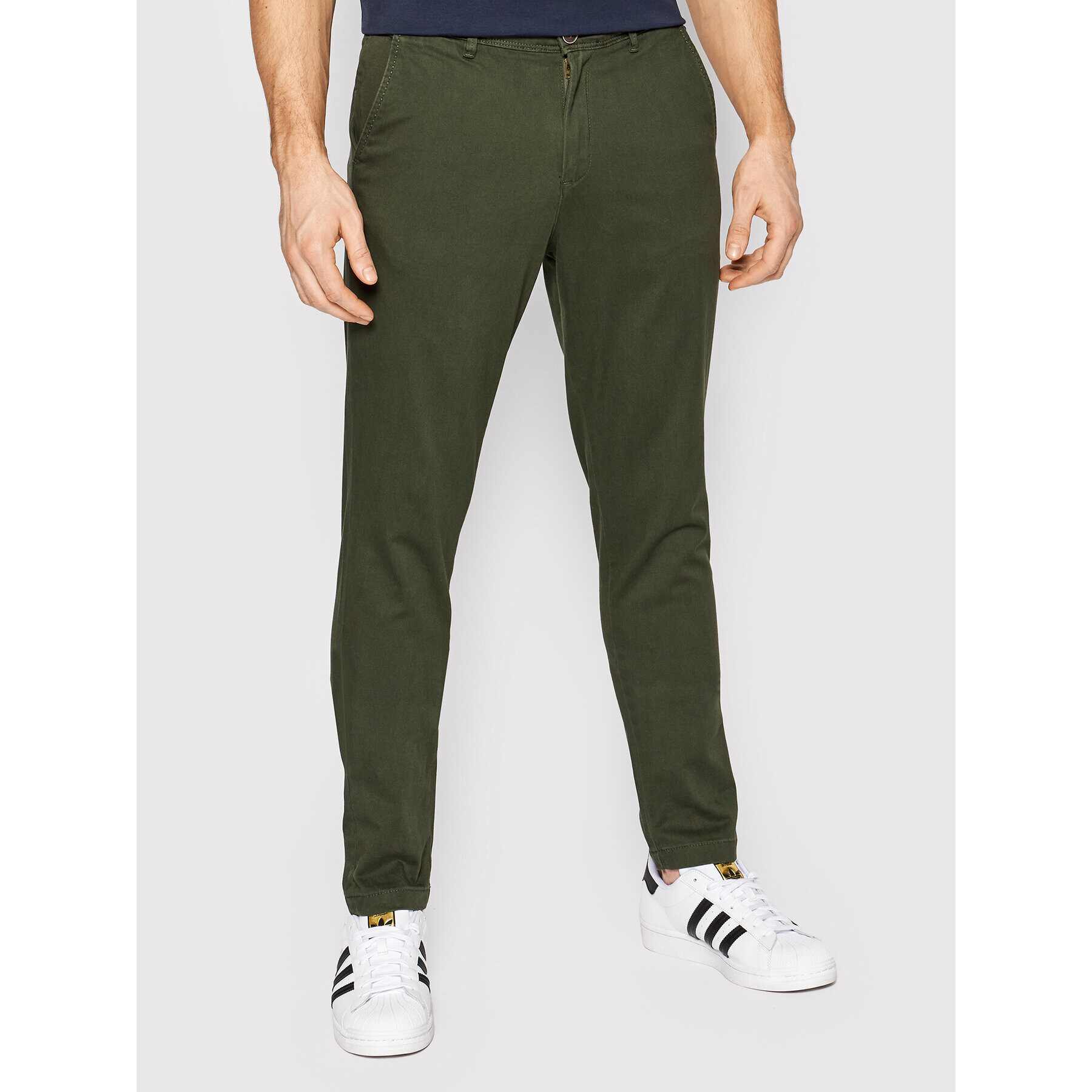 Jack&Jones Chino nohavice Marco 12175972 Zelená Slim Fit - Pepit.sk