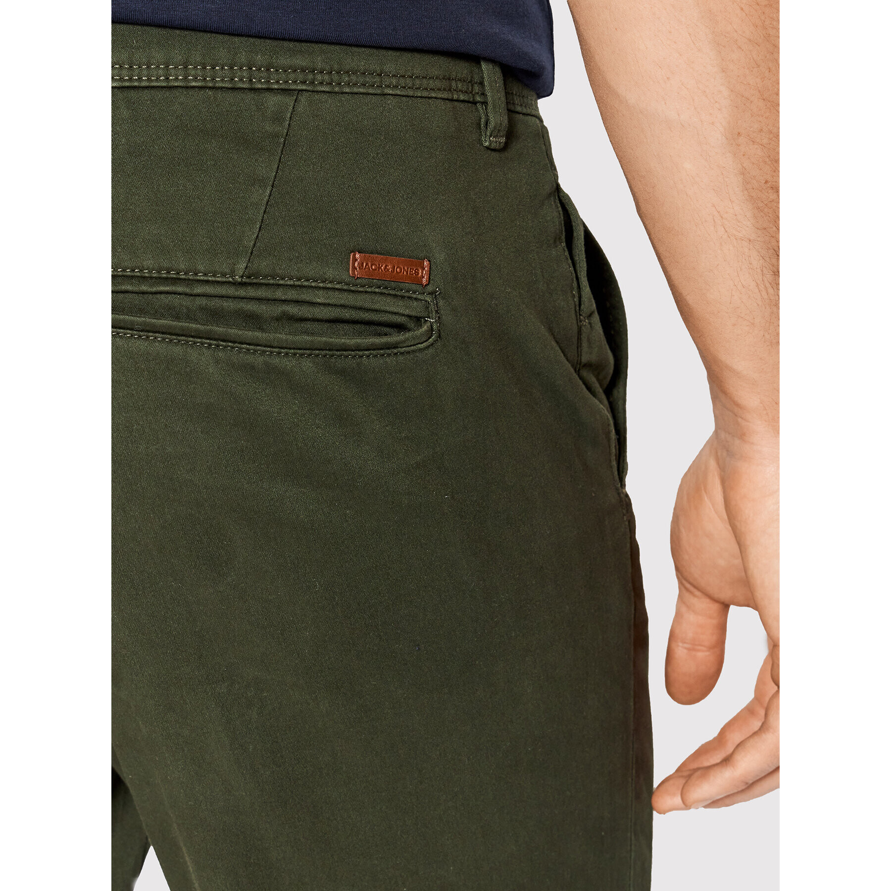 Jack&Jones Chino nohavice Marco 12175972 Zelená Slim Fit - Pepit.sk