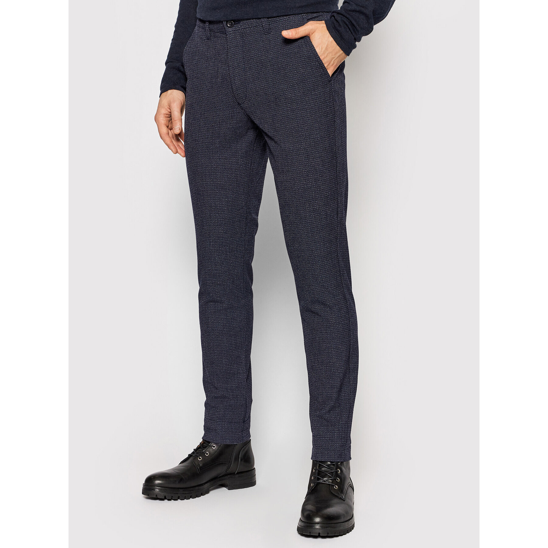 Jack&Jones Chino nohavice Marco 12176525 Tmavomodrá Slim Fit - Pepit.sk