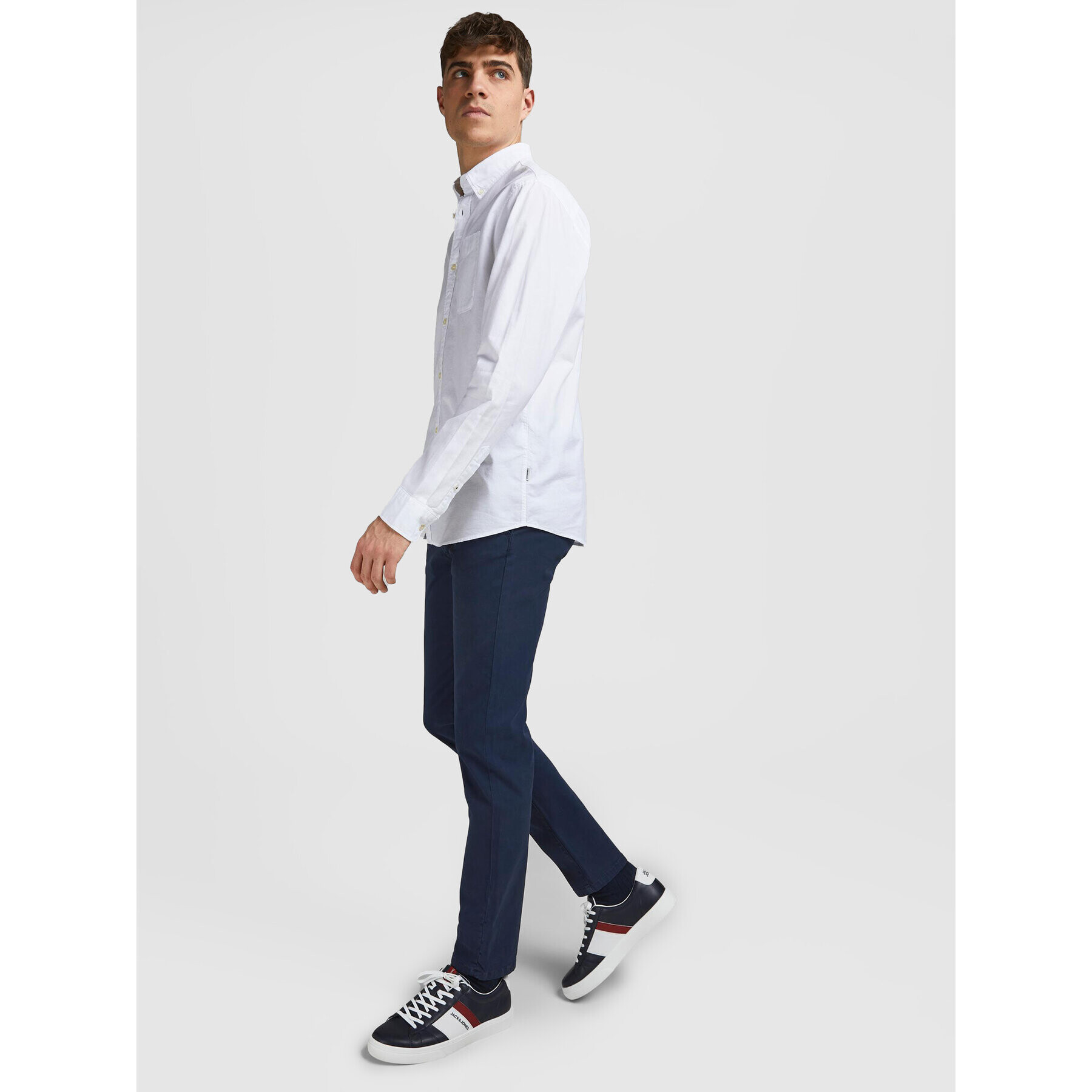 Jack&Jones Chino nohavice Marco 12184901 Tmavomodrá Slim Fit - Pepit.sk