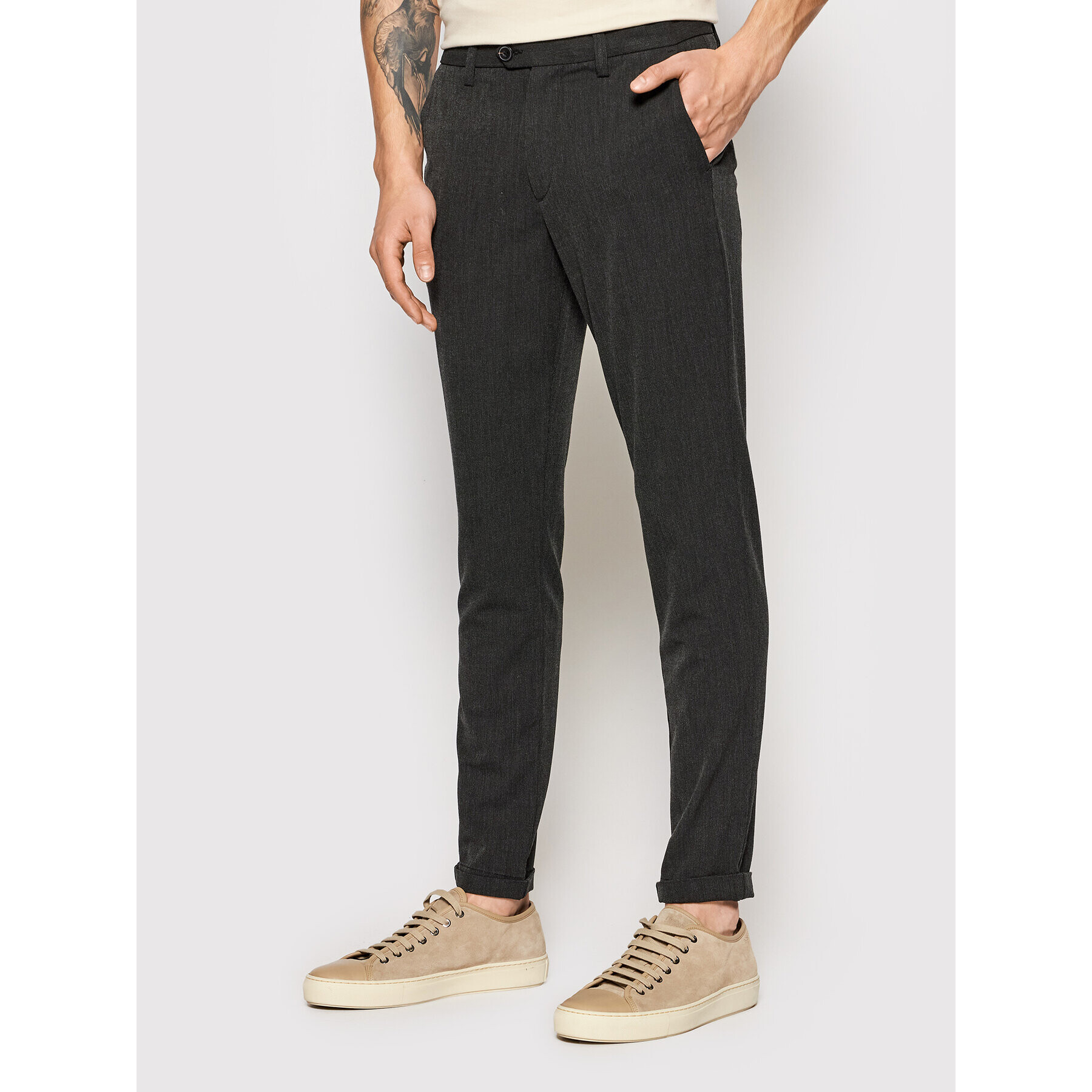 Jack&Jones Chino nohavice Marco 12193553 Sivá Slim Fit - Pepit.sk