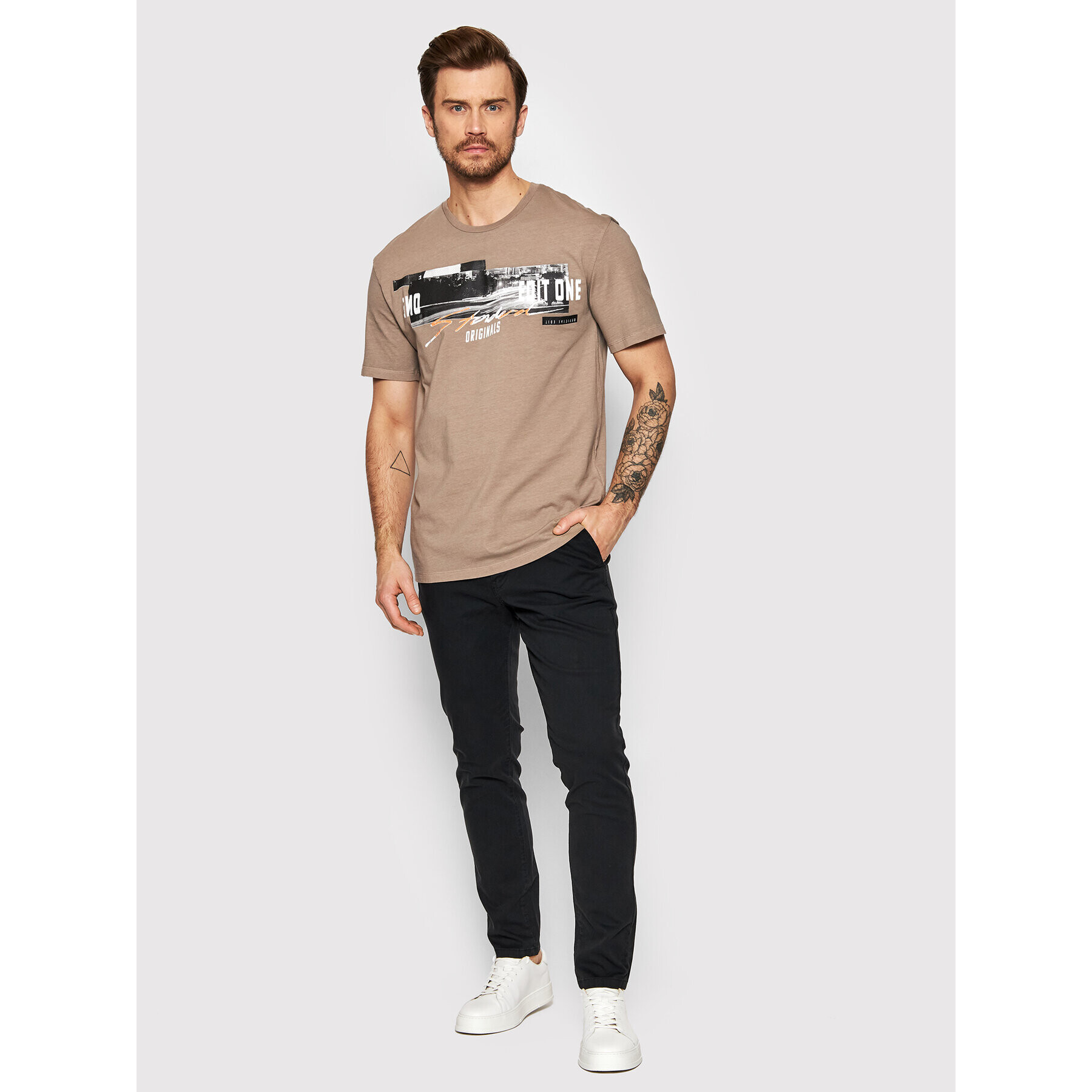 Jack&Jones Chino nohavice Marco 12193816 Čierna Slim Fit - Pepit.sk