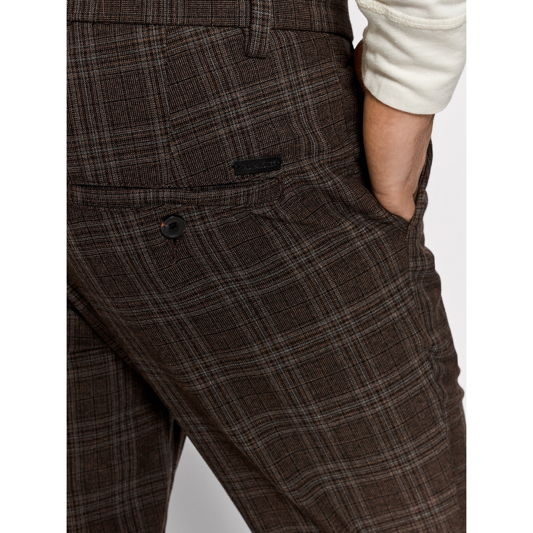 Jack&Jones Chino nohavice Marco 12197041 Hnedá Slim Fit - Pepit.sk