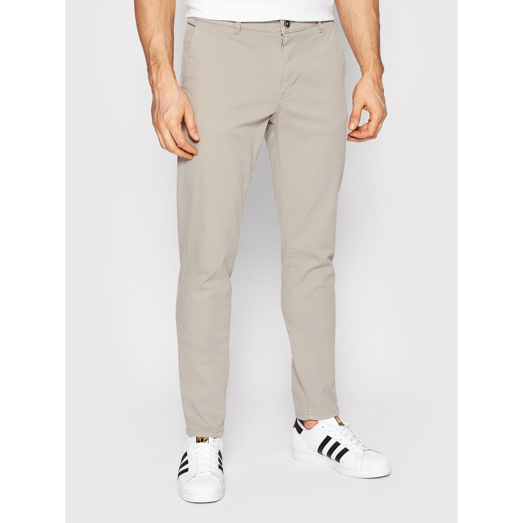 Jack&Jones Chino nohavice Marco 12203327 Sivá Slim Fit - Pepit.sk