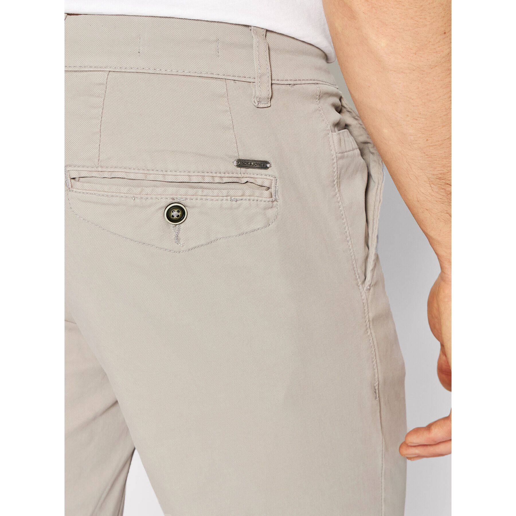 Jack&Jones Chino nohavice Marco 12203327 Sivá Slim Fit - Pepit.sk