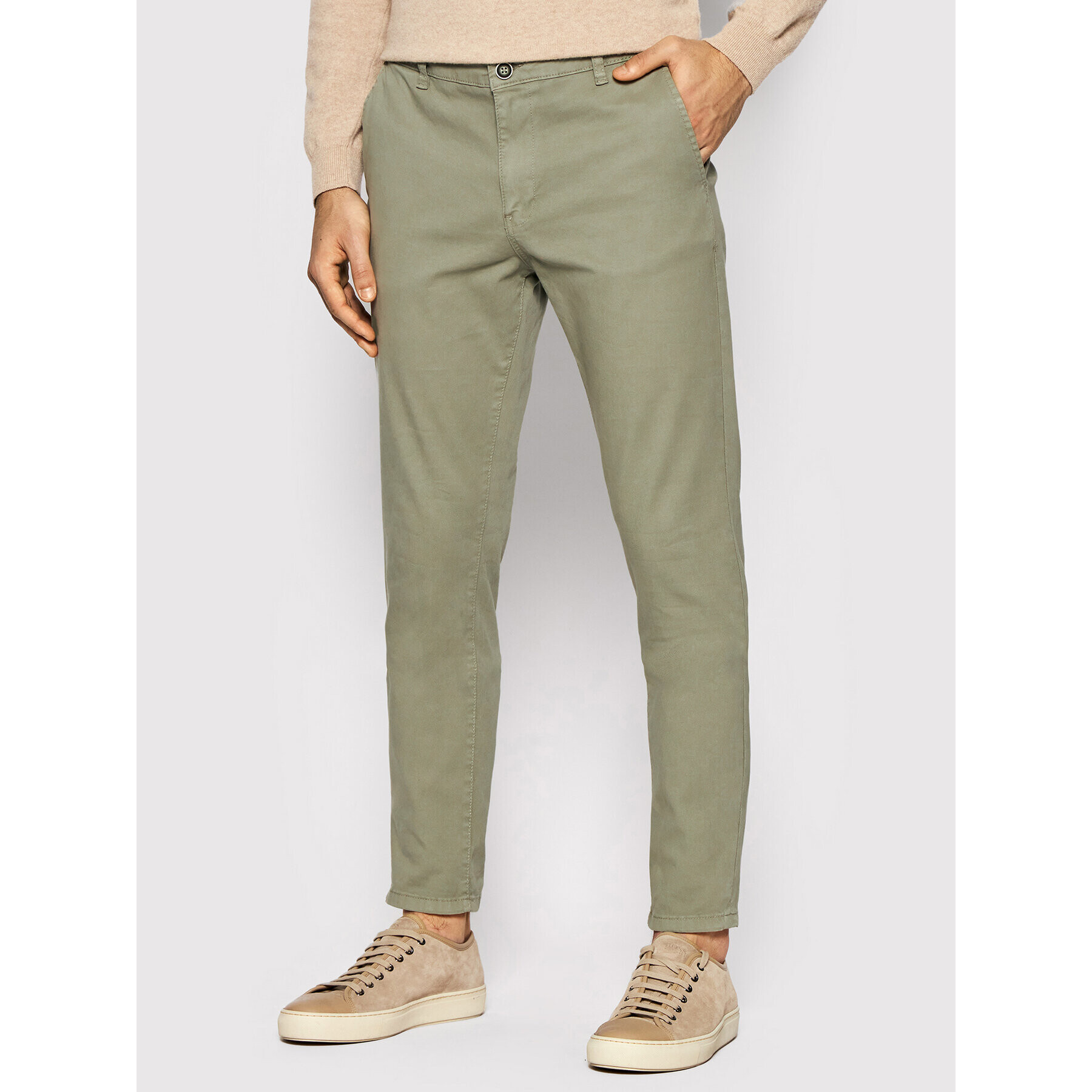 Jack&Jones Chino nohavice Marco 12203328 Béžová Slim Fit - Pepit.sk