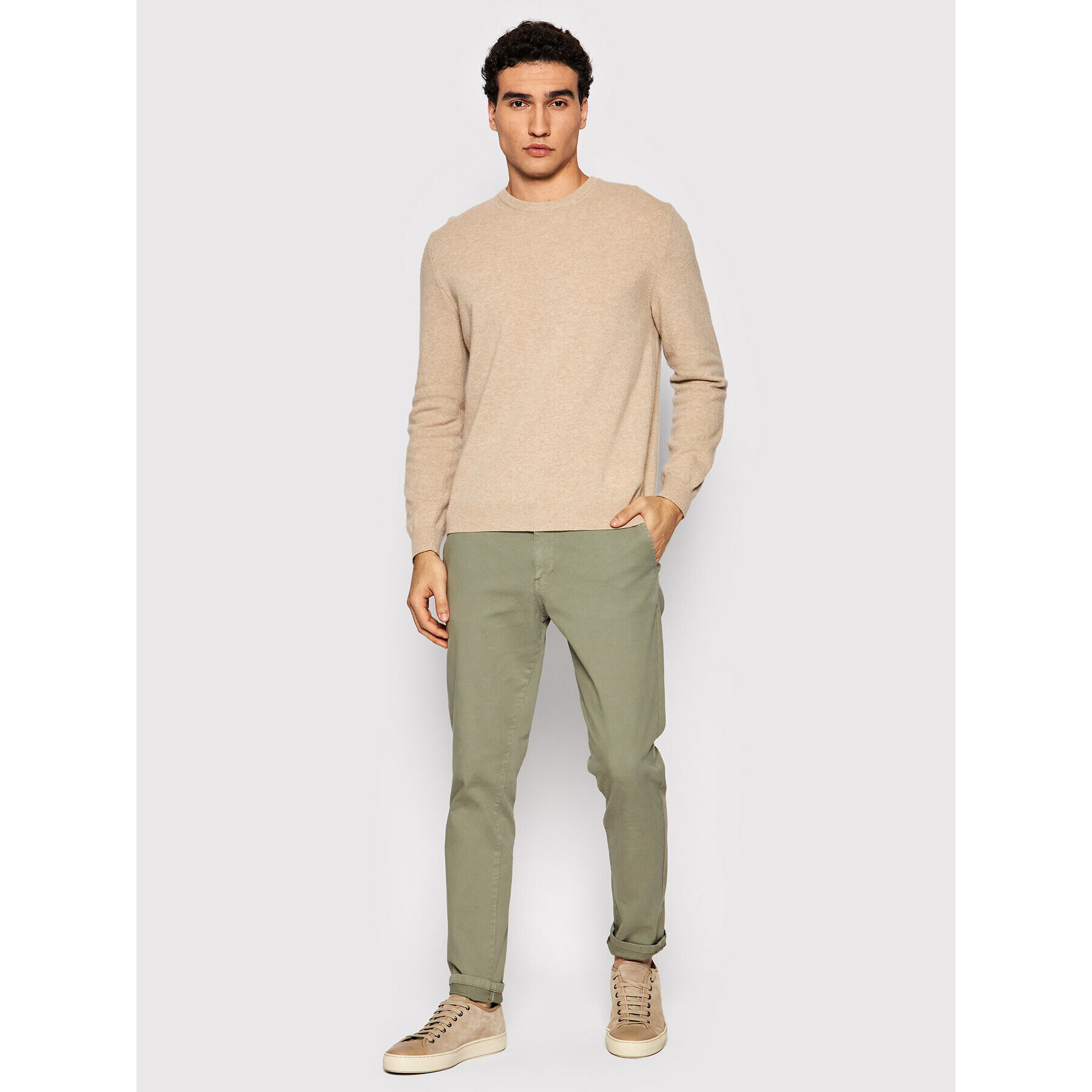 Jack&Jones Chino nohavice Marco 12203328 Béžová Slim Fit - Pepit.sk