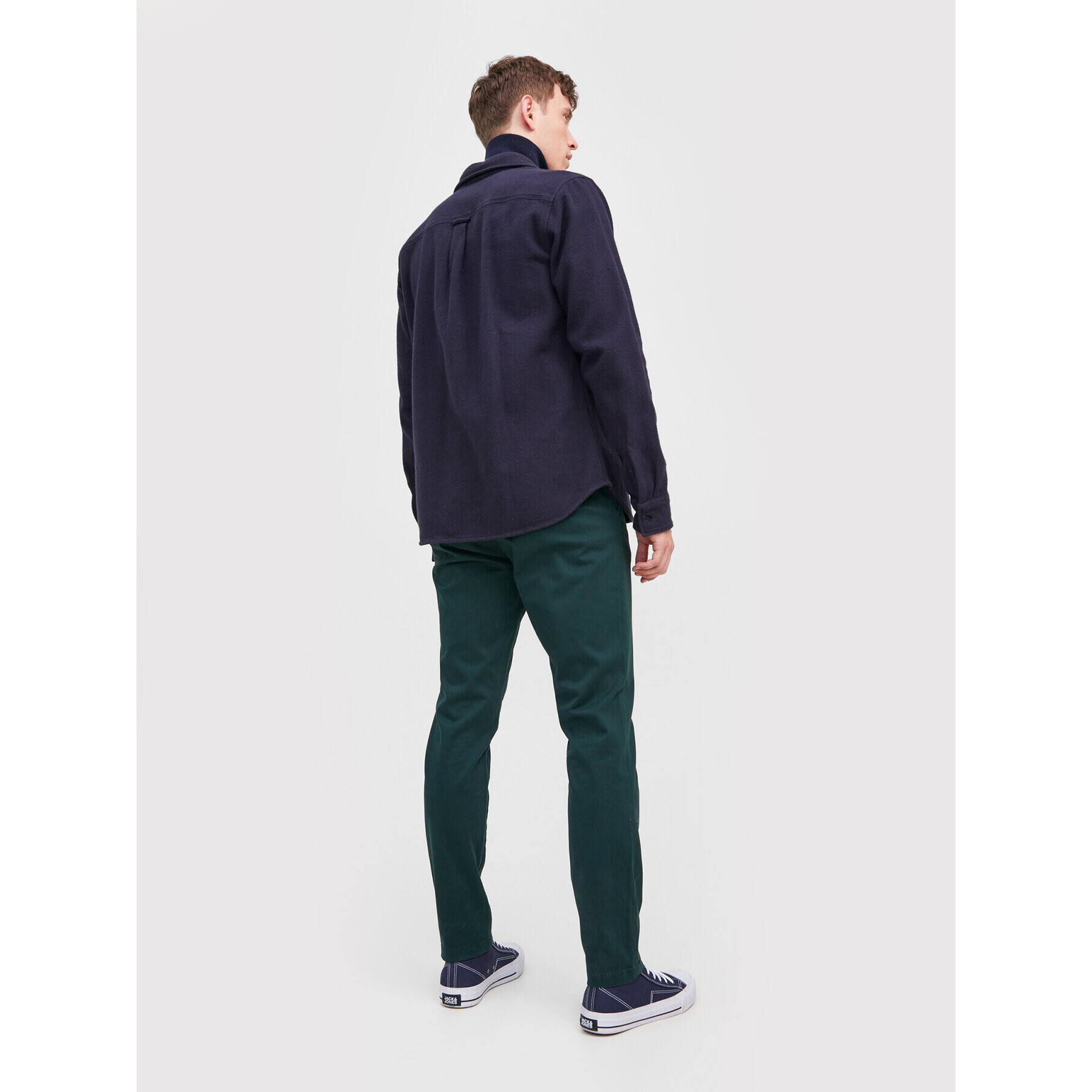 Jack&Jones Chino nohavice Marco 12212137 Zelená Slim Fit - Pepit.sk