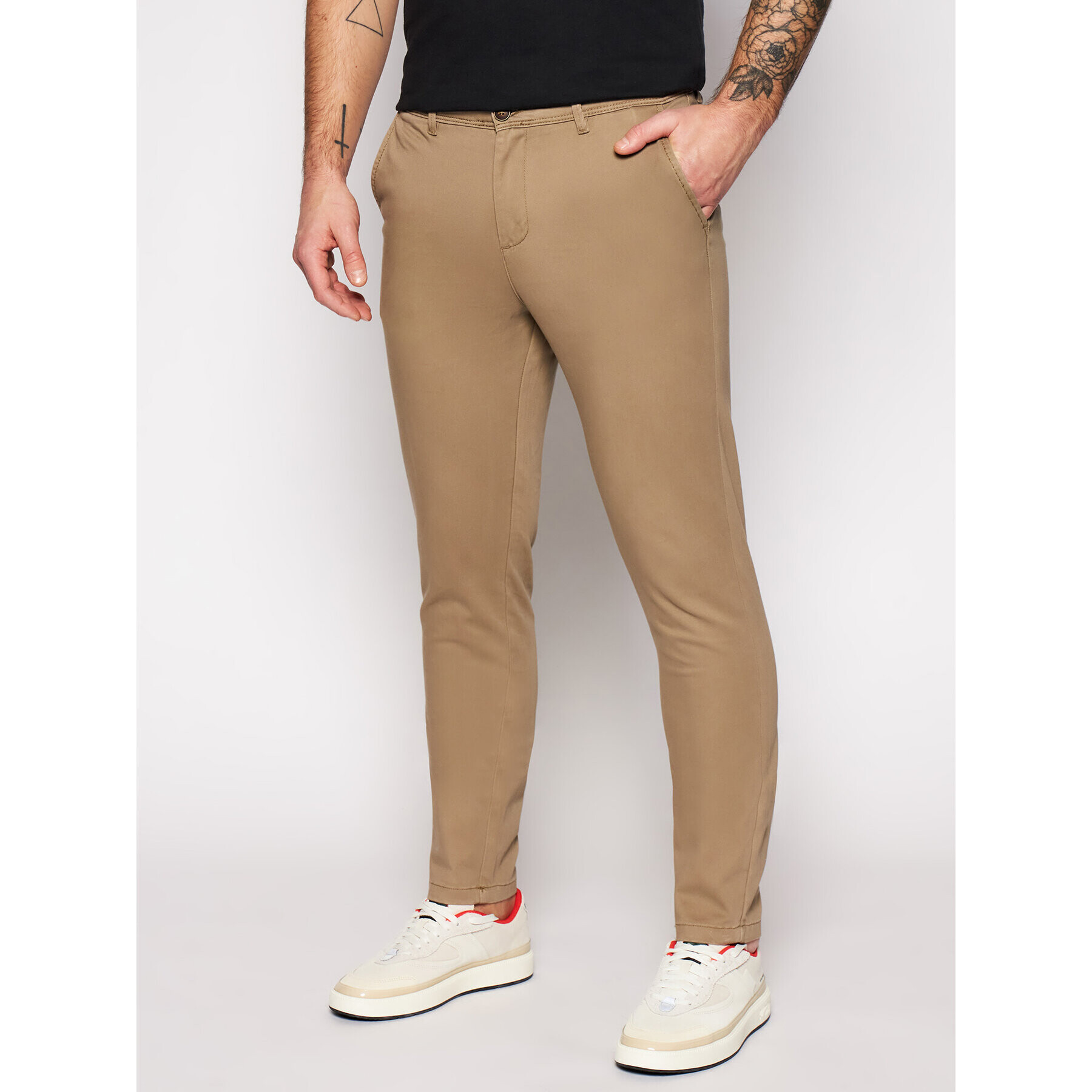 Jack&Jones Chino nohavice Marco Bowie 12150160 Béžová Slim Fit - Pepit.sk