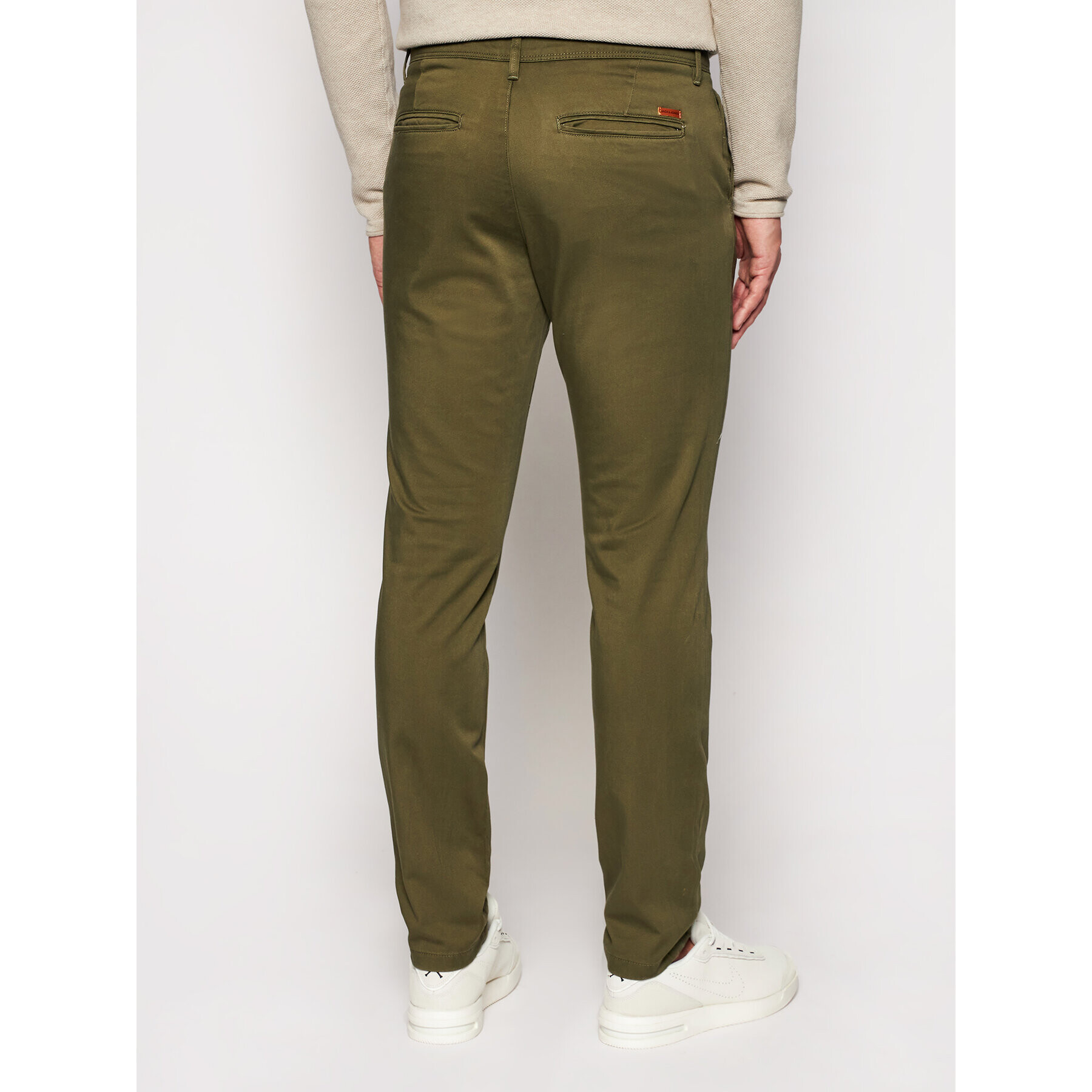 Jack&Jones Chino nohavice Marco Bowie 12150161 Zelená Slim Fit - Pepit.sk