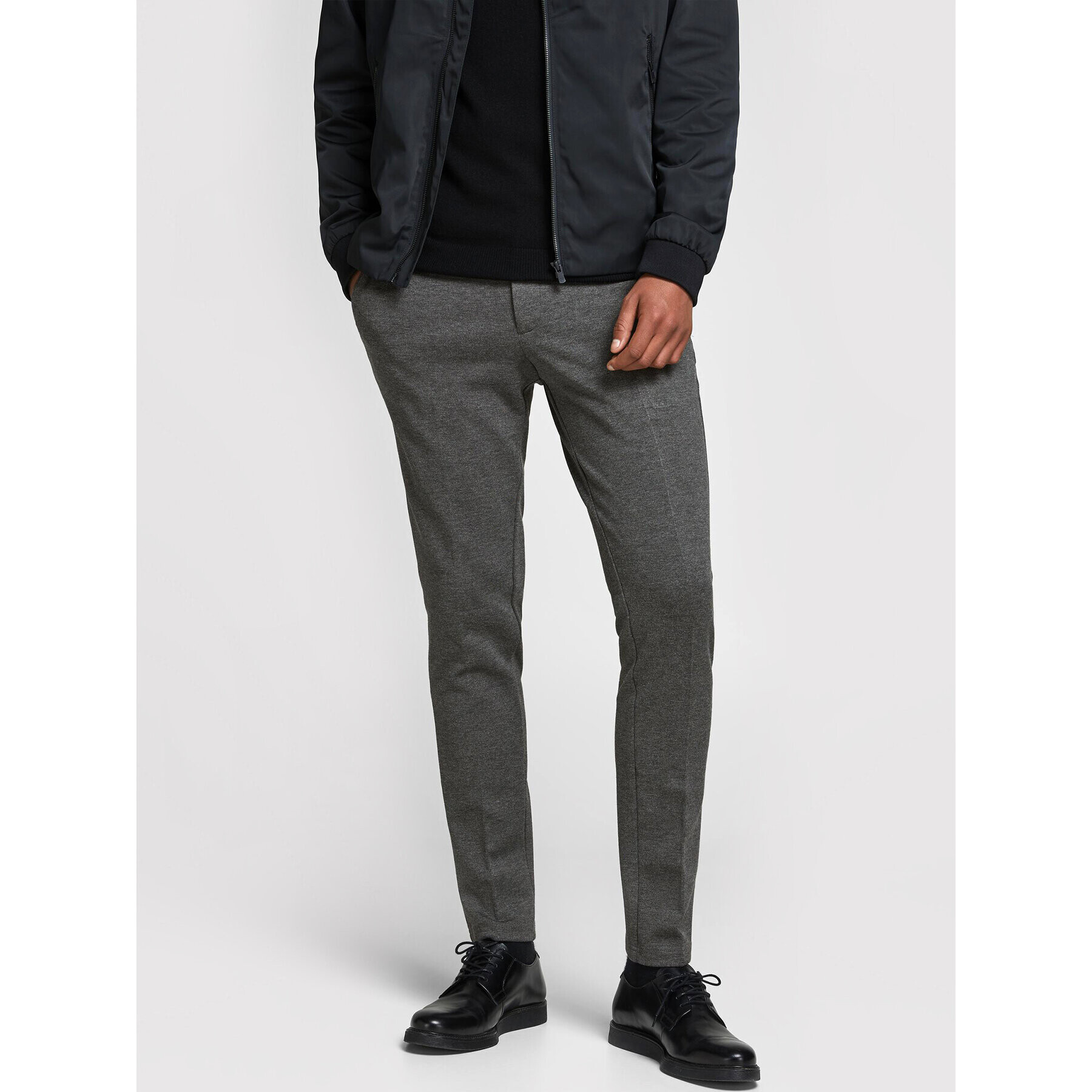 Jack&Jones Chino nohavice Marco Phil 12173628 Sivá Slim Fit - Pepit.sk