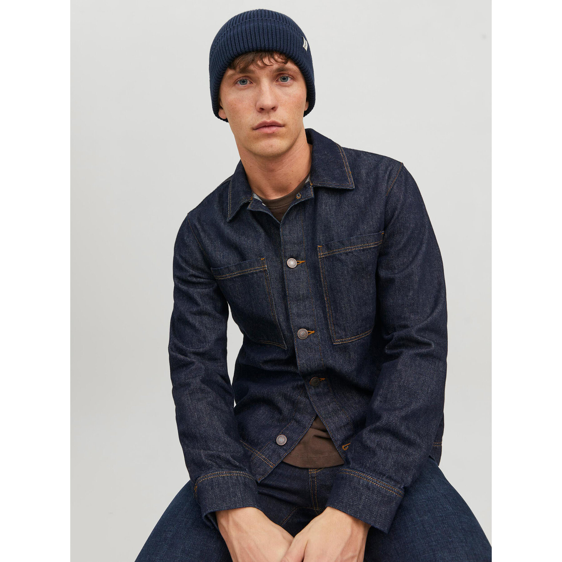 Jack&Jones Čiapka 12193386 Tmavomodrá - Pepit.sk