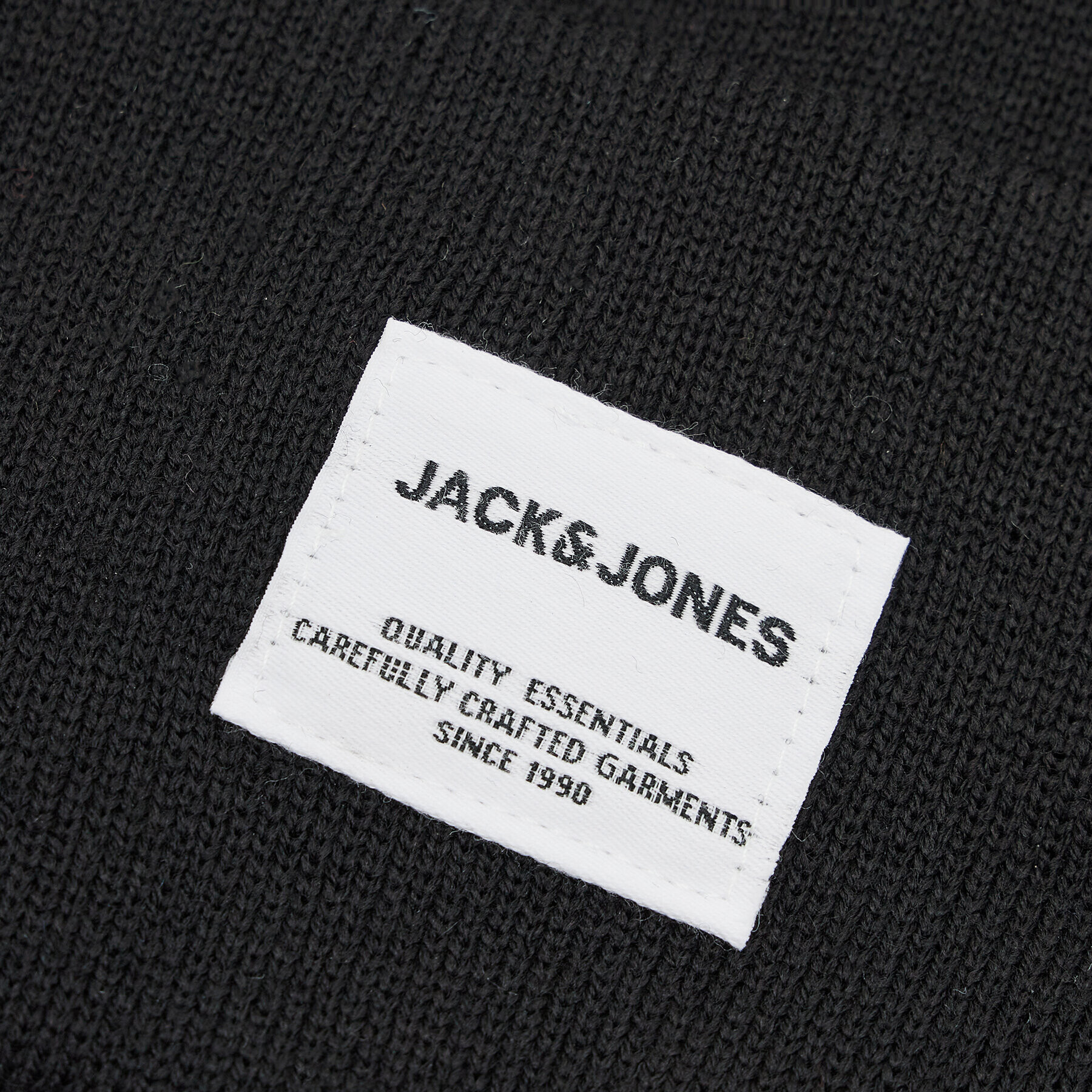 Jack&Jones Čiapka Jaclong Knit Beanie 12150627 Čierna - Pepit.sk