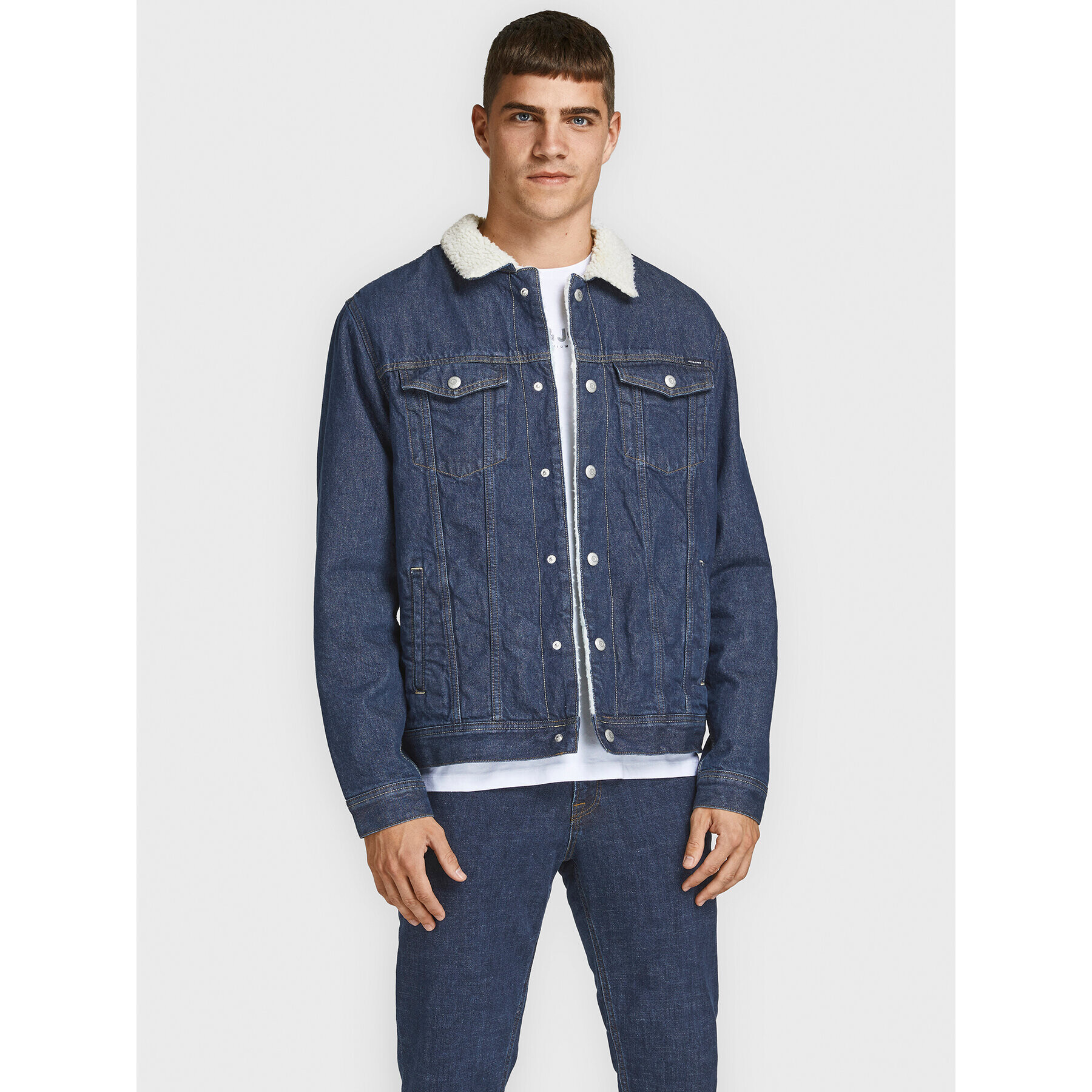 Jack&Jones Džínsová bunda Jean 12181157 Tmavomodrá Regular Fit - Pepit.sk