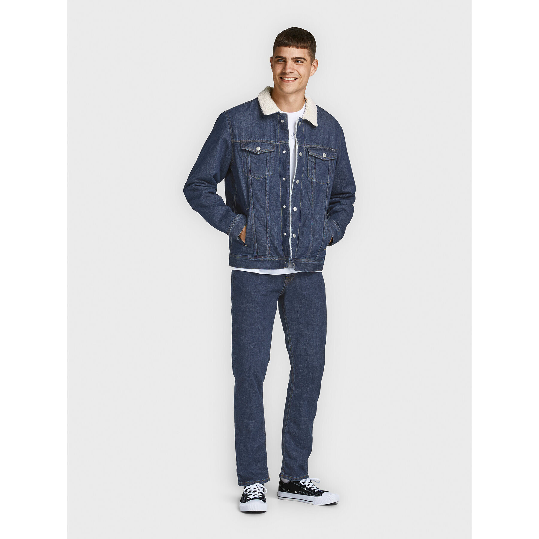 Jack&Jones Džínsová bunda Jean 12181157 Tmavomodrá Regular Fit - Pepit.sk