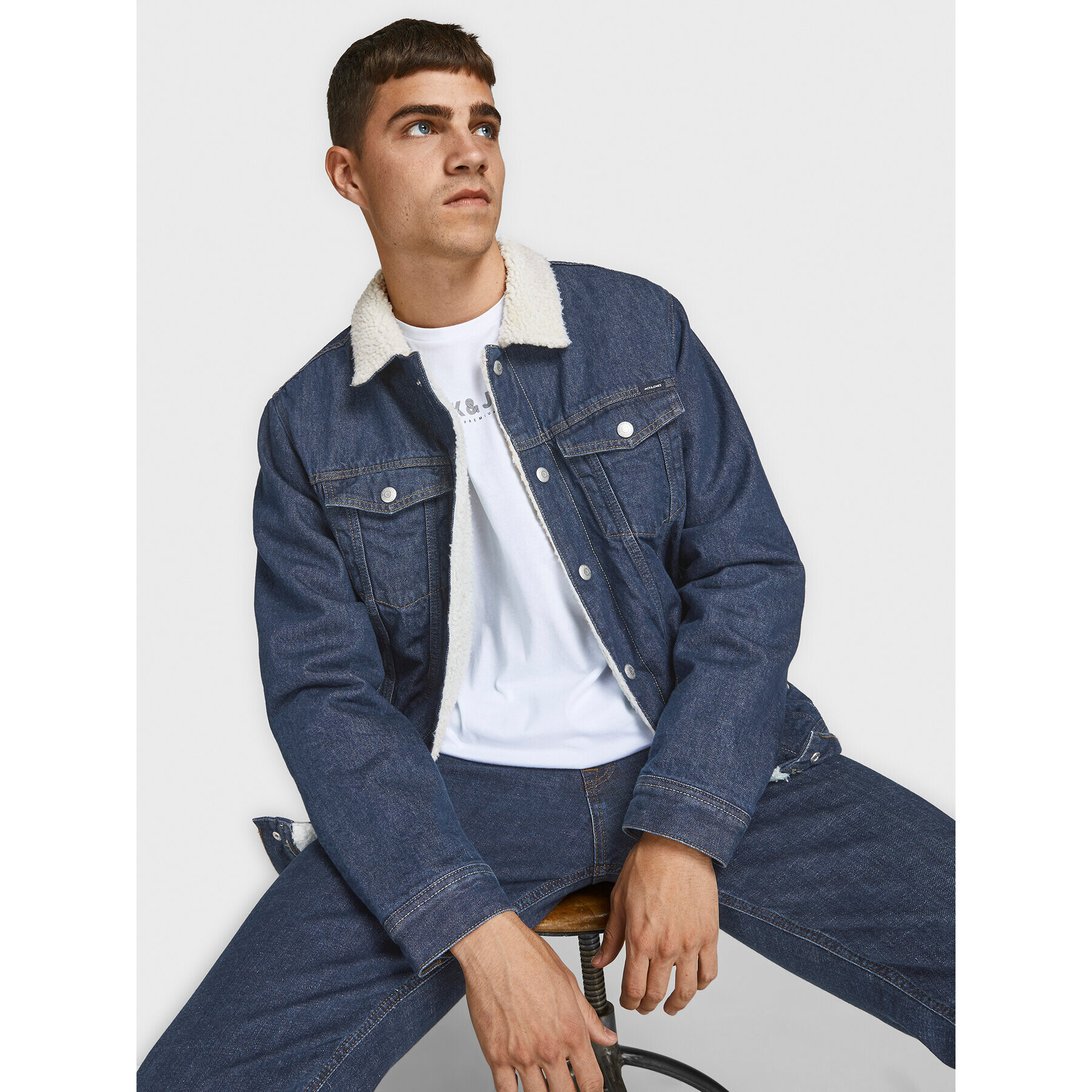 Jack&Jones Džínsová bunda Jean 12181157 Tmavomodrá Regular Fit - Pepit.sk