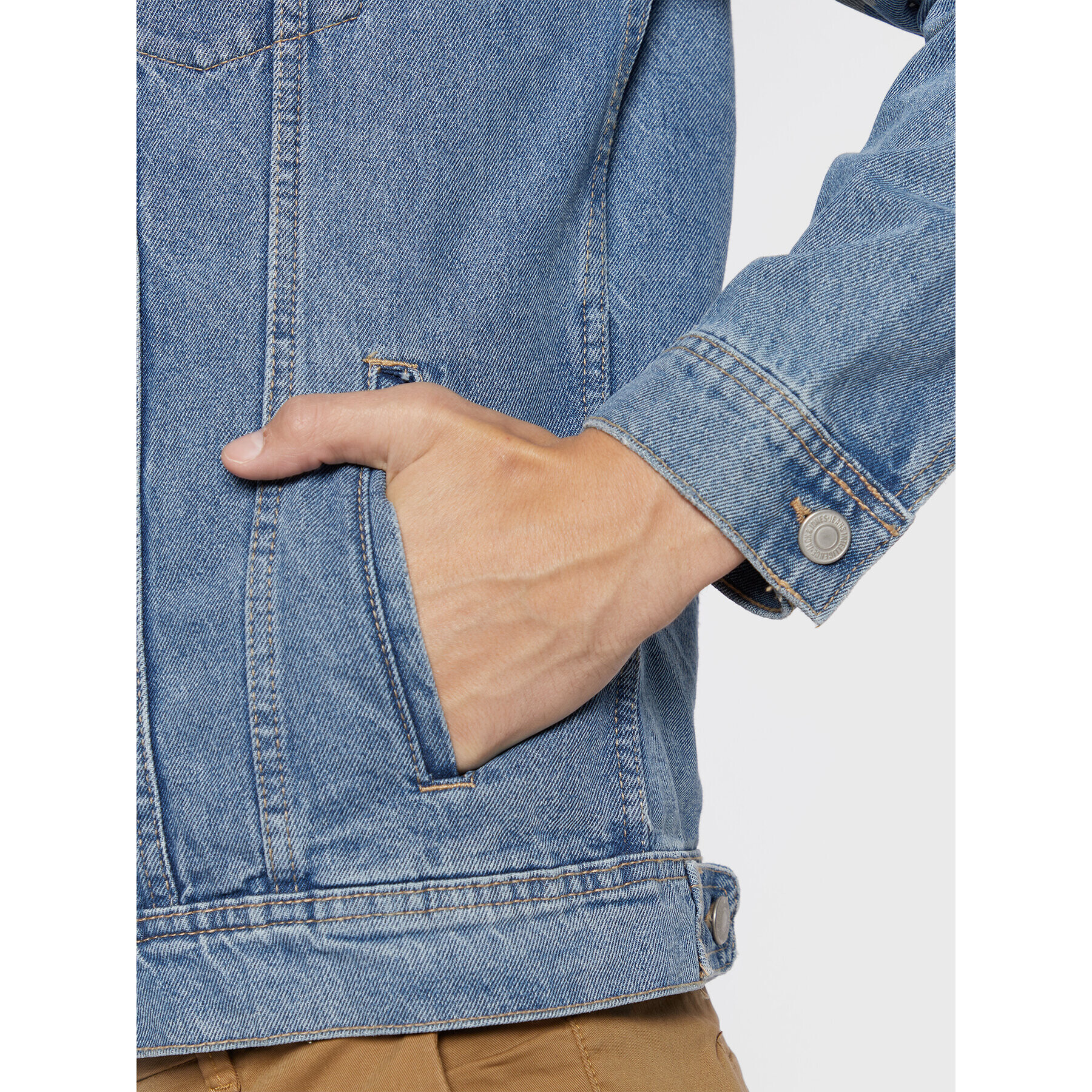 Jack&Jones Džínsová bunda Jean 12212801 Modrá Regular Fit - Pepit.sk