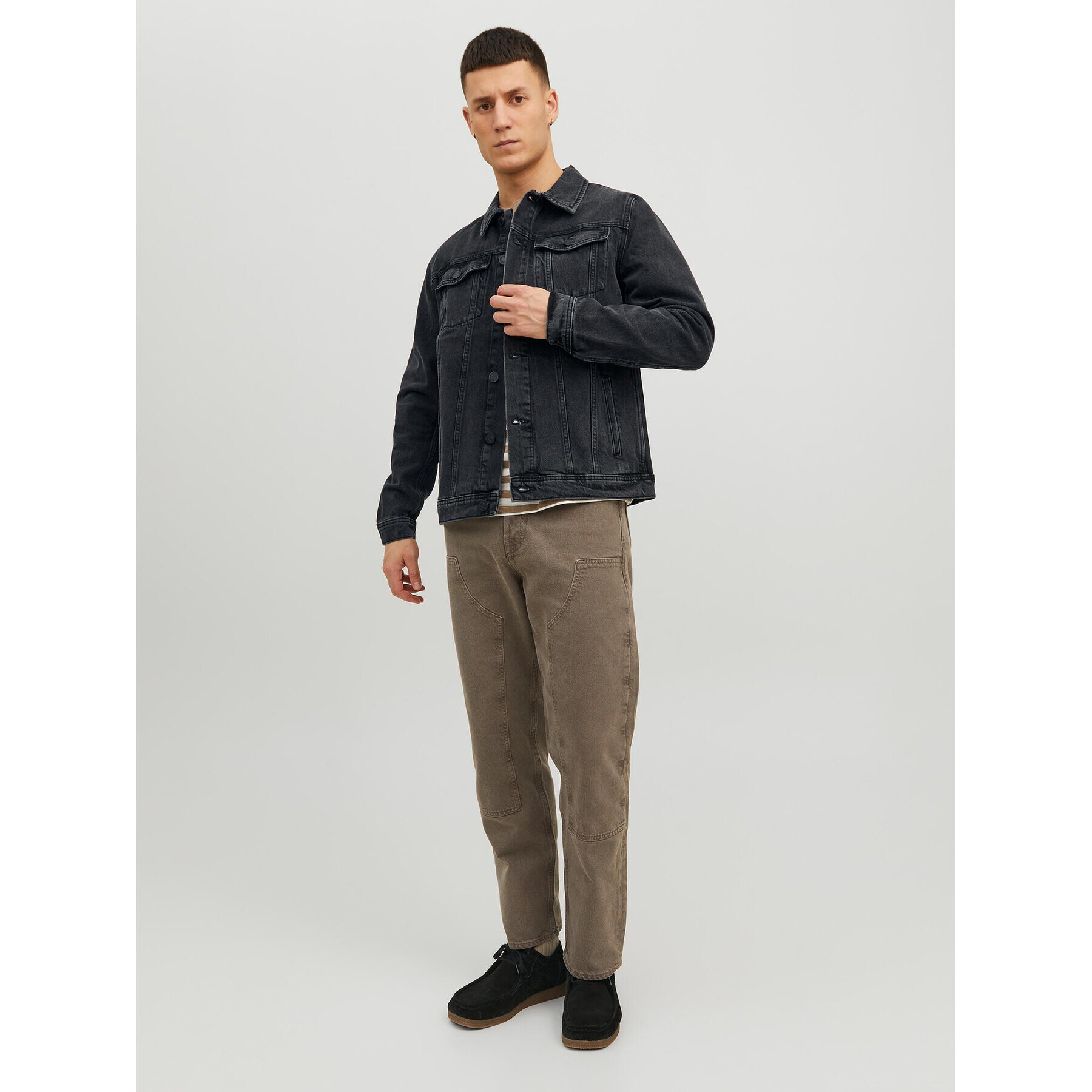 Jack&Jones Džínsová bunda Jean 12223613 Čierna Regular Fit - Pepit.sk