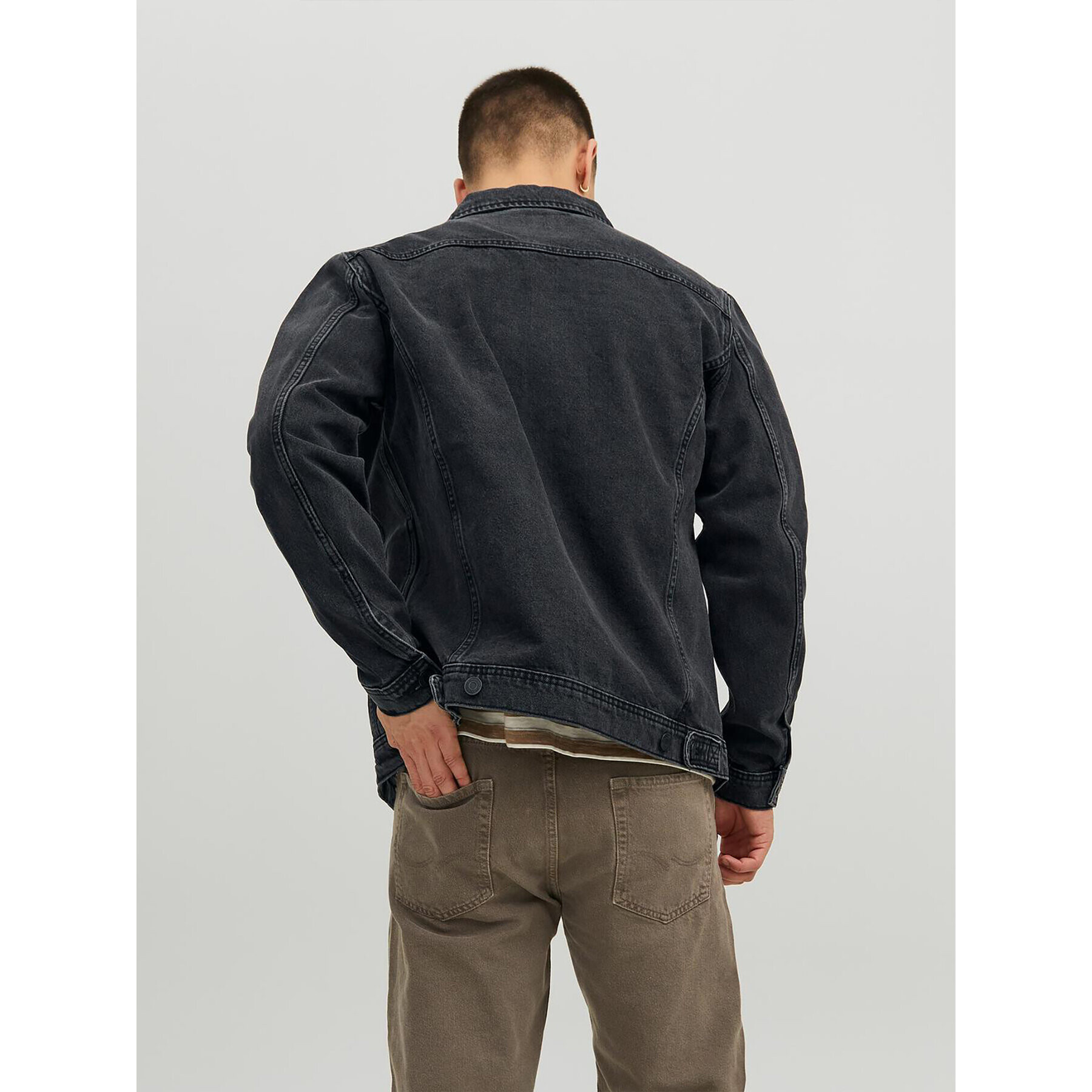 Jack&Jones Džínsová bunda Jean 12223613 Čierna Regular Fit - Pepit.sk