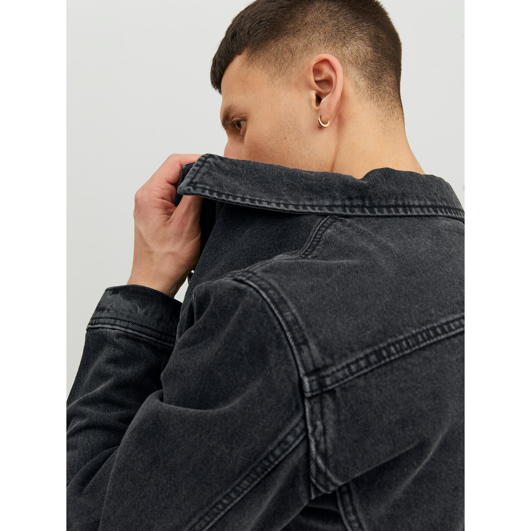 Jack&Jones Džínsová bunda Jean 12223613 Čierna Regular Fit - Pepit.sk