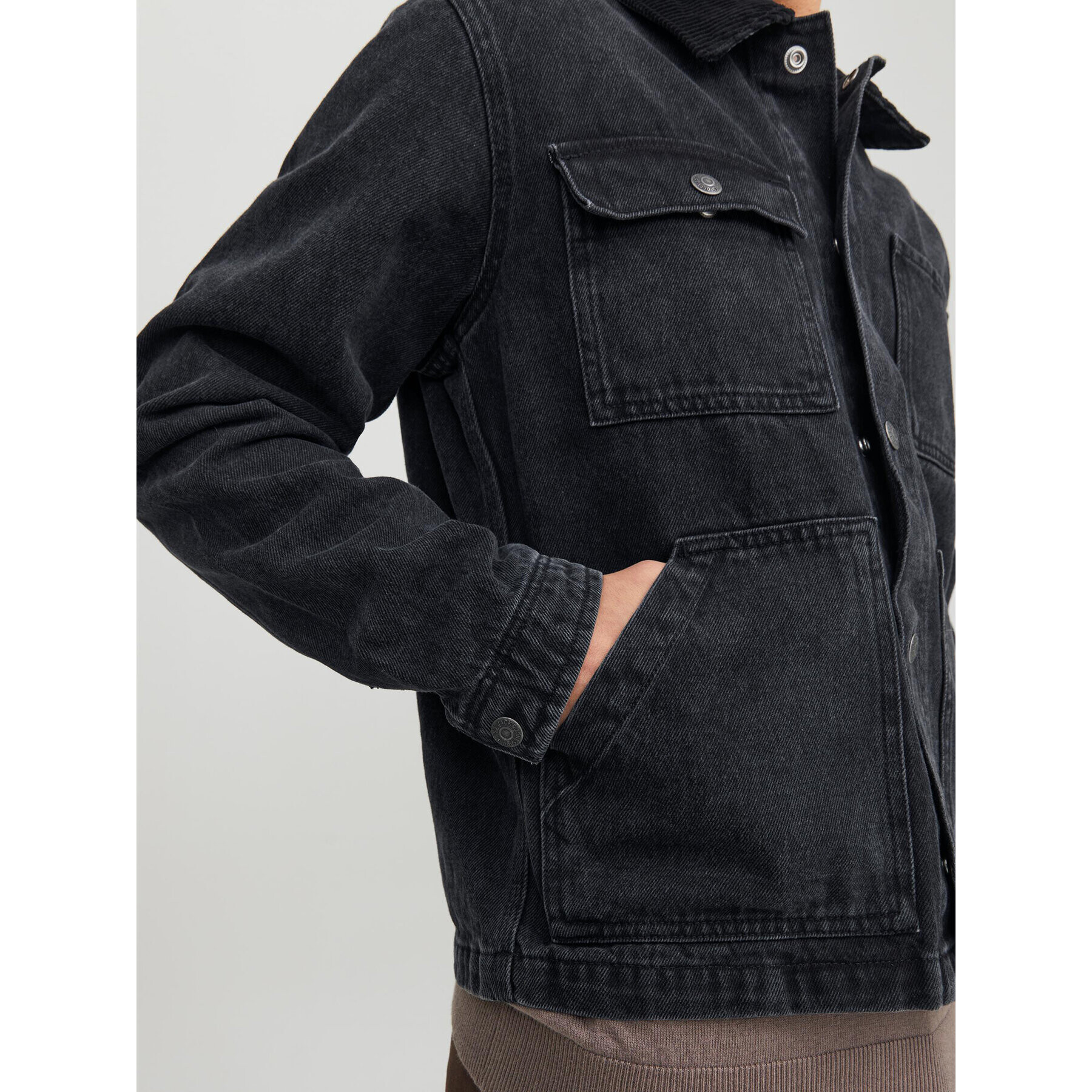 Jack&Jones Džínsová bunda Steel 12231169 Čierna Regular Fit - Pepit.sk