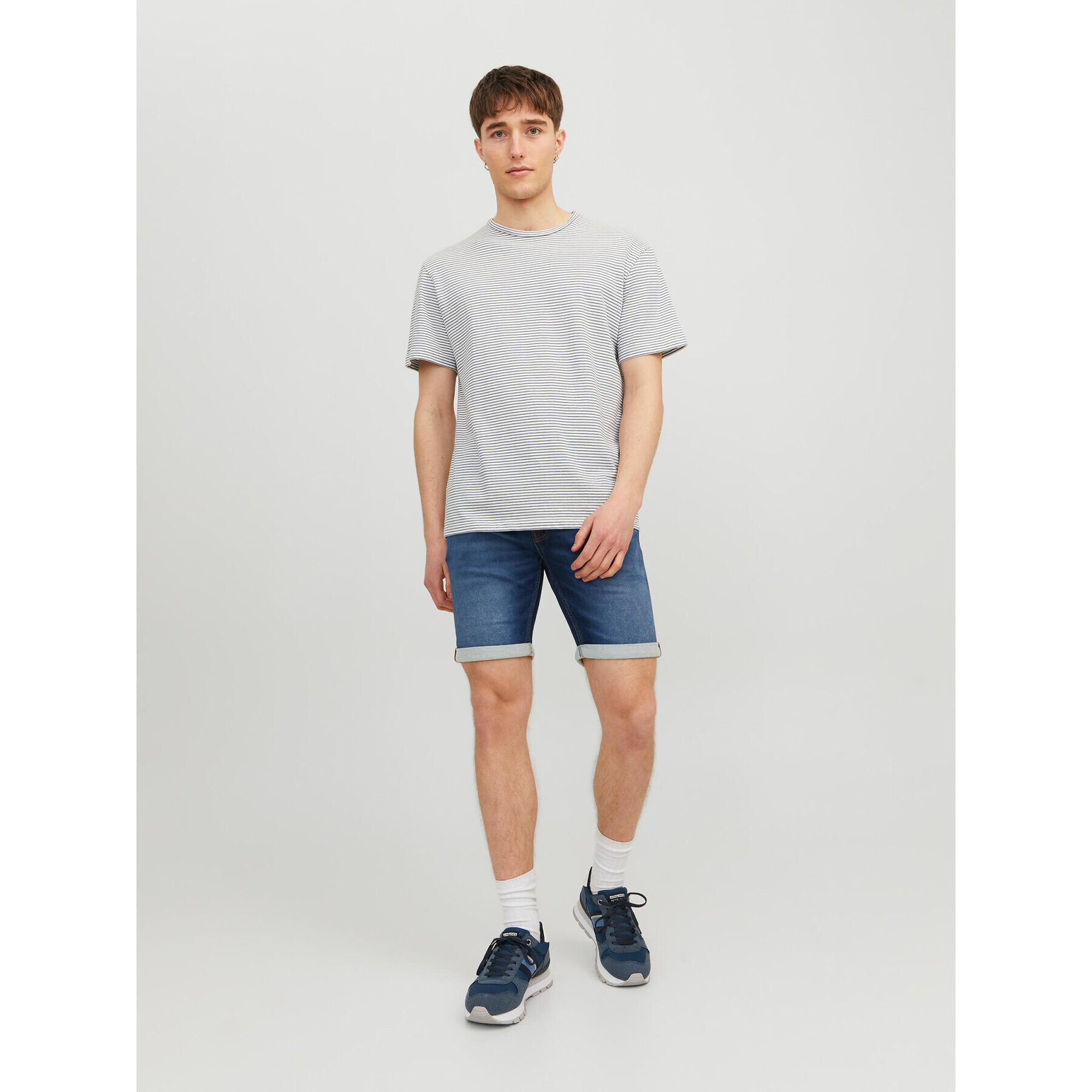 Jack&Jones Džínsové šortky Rick 12223677 Tmavomodrá Regular Fit - Pepit.sk