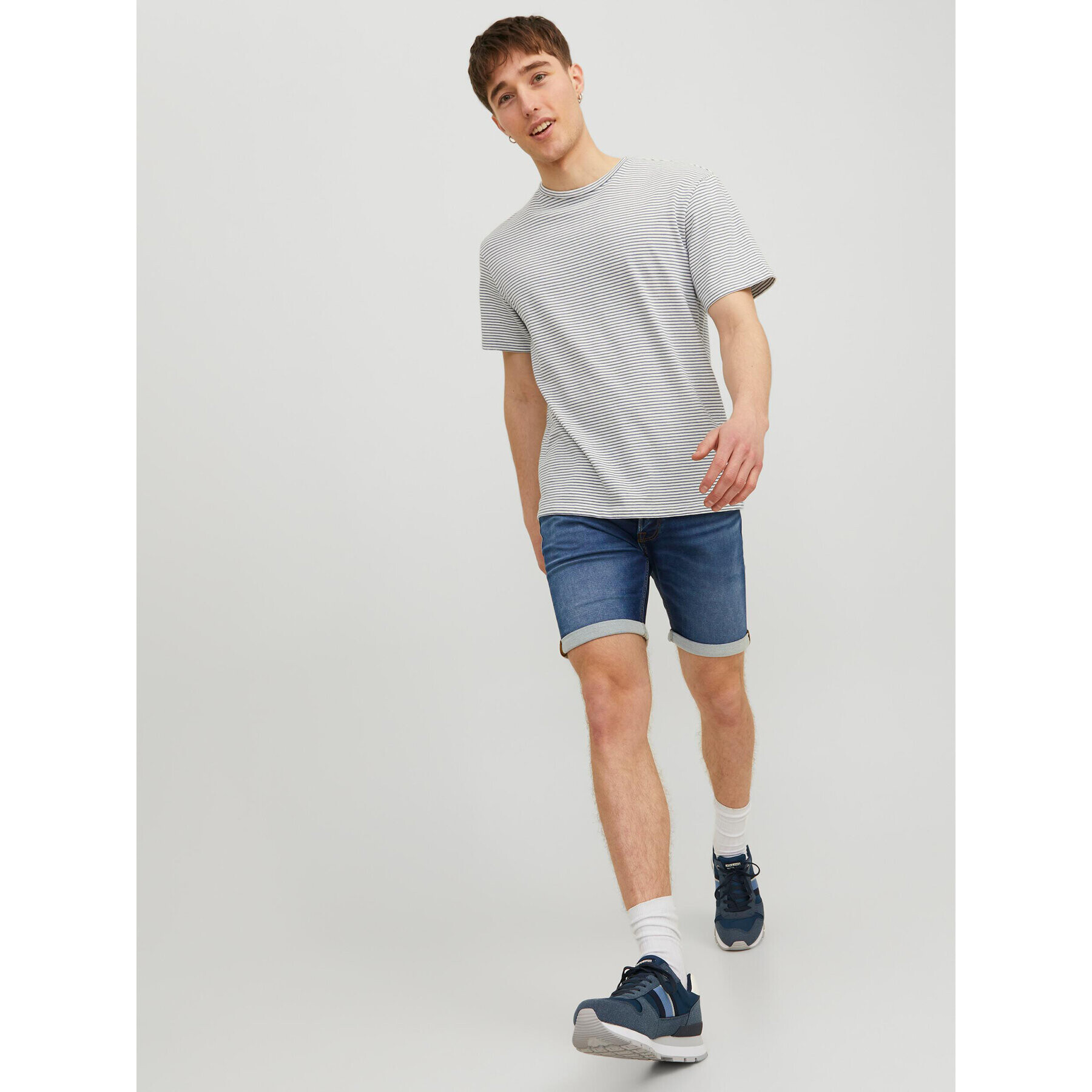 Jack&Jones Džínsové šortky Rick 12223677 Tmavomodrá Regular Fit - Pepit.sk