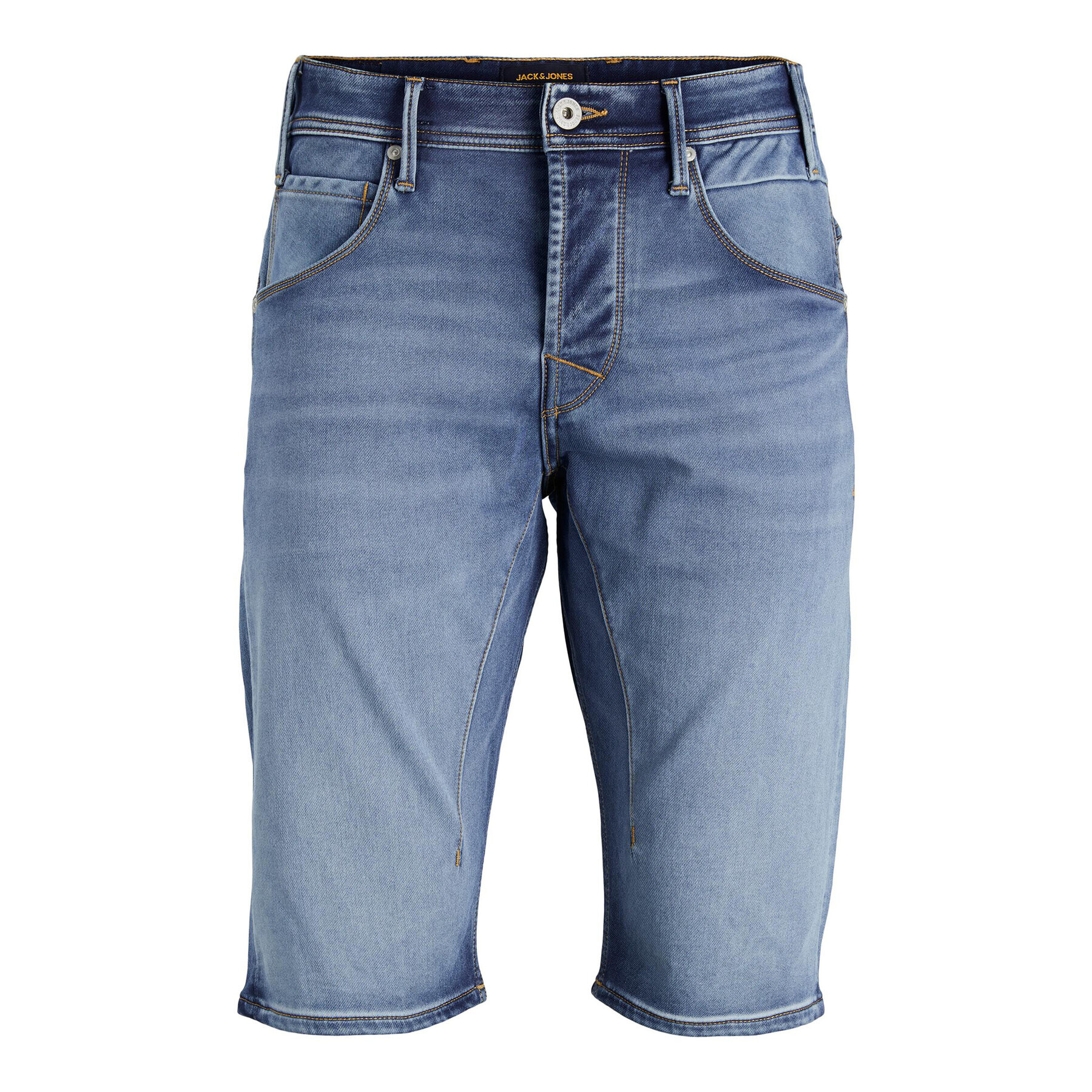 Jack&Jones Džínsové šortky Cale 12223993 Tmavomodrá Regular Fit - Pepit.sk