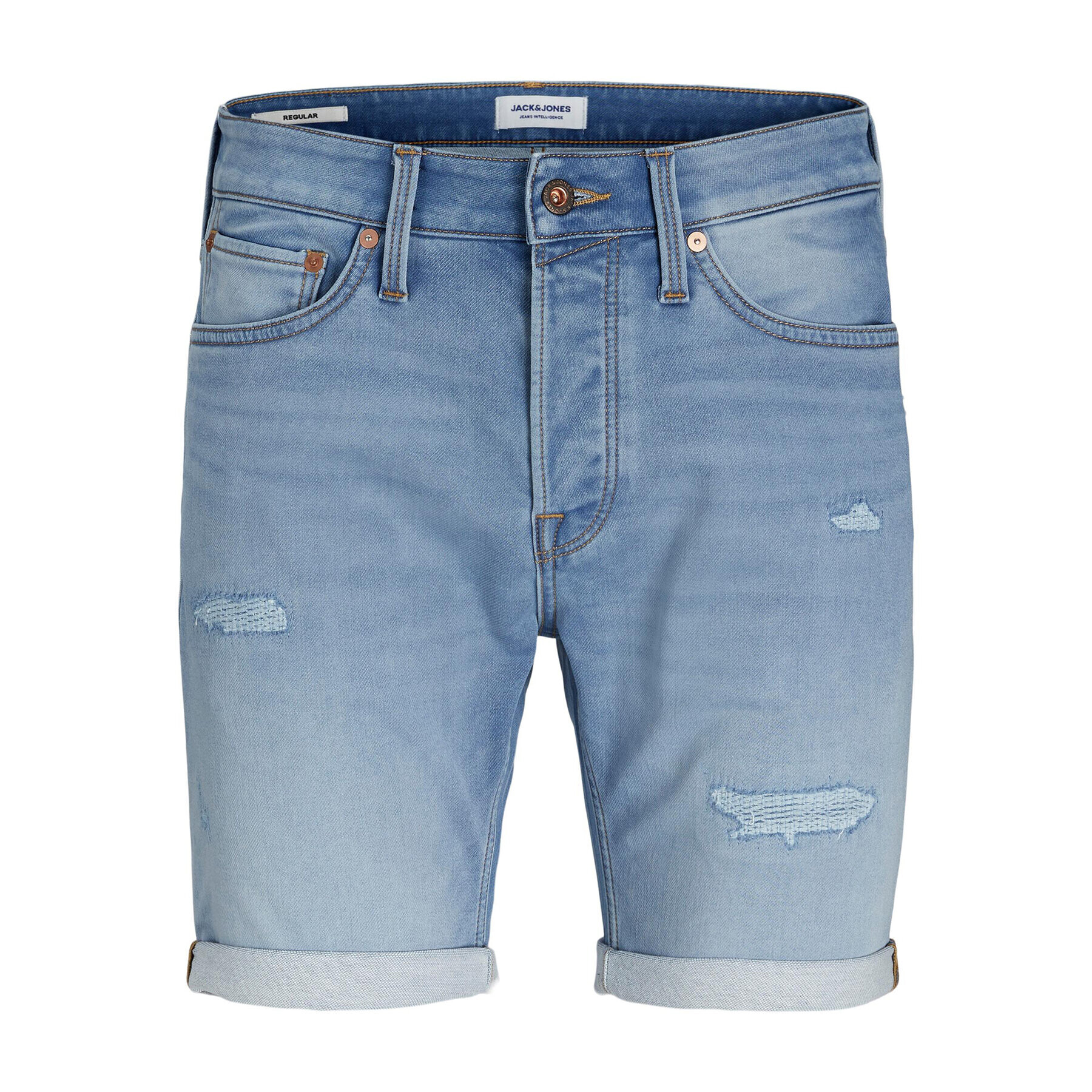 Jack&Jones Džínsové šortky Rick 12224124 Modrá Regular Fit - Pepit.sk